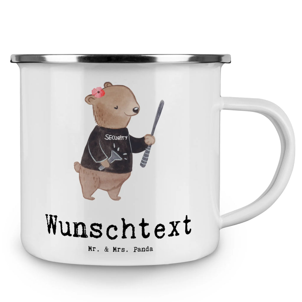 Personalisierte Emaille Tasse Sicherheitsdienstmitarbeiterin mit Herz Emaille Tasse personalisiert, Emaille Tasse mit Namen, Campingtasse personalisiert, Namenstasse, Campingtasse bedrucken, Campinggeschirr personalsisert, tasse mit namen, personalisierte tassen, personalisierte tasse, tasse selbst gestalten, tasse bedrucken, tassen bedrucken, Beruf, Ausbildung, Jubiläum, Abschied, Rente, Kollege, Kollegin, Geschenk, Schenken, Arbeitskollege, Mitarbeiter, Firma, Danke, Dankeschön