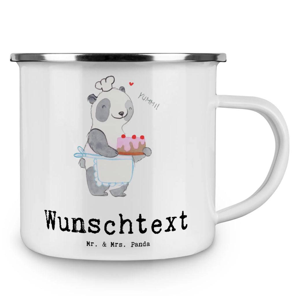 Personalisierte Emaille Tasse Panda Backen Emaille Tasse personalisiert, Emaille Tasse mit Namen, Campingtasse personalisiert, Namenstasse, Campingtasse bedrucken, Campinggeschirr personalsisert, tasse mit namen, personalisierte tassen, personalisierte tasse, tasse selbst gestalten, tasse bedrucken, tassen bedrucken, Geschenk, Sport, Sportart, Hobby, Schenken, Danke, Dankeschön, Auszeichnung, Gewinn, Sportler, backen, Hobbybäcker, Kuchen backen