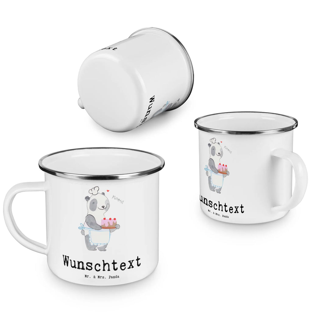 Personalisierte Emaille Tasse Panda Backen Emaille Tasse personalisiert, Emaille Tasse mit Namen, Campingtasse personalisiert, Namenstasse, Campingtasse bedrucken, Campinggeschirr personalsisert, tasse mit namen, personalisierte tassen, personalisierte tasse, tasse selbst gestalten, tasse bedrucken, tassen bedrucken, Geschenk, Sport, Sportart, Hobby, Schenken, Danke, Dankeschön, Auszeichnung, Gewinn, Sportler, backen, Hobbybäcker, Kuchen backen