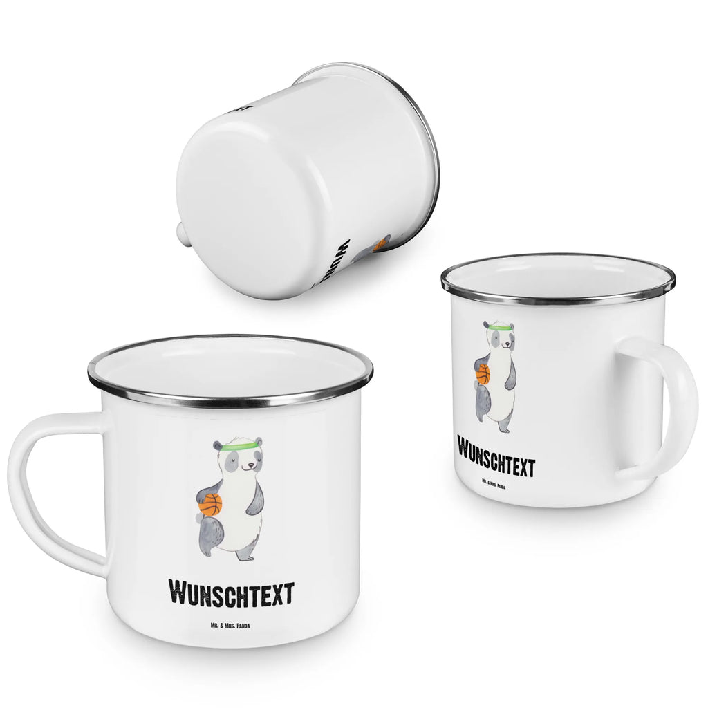 Personalisierte Emaille Tasse Panda Basketball Emaille Tasse personalisiert, Emaille Tasse mit Namen, Campingtasse personalisiert, Namenstasse, Campingtasse bedrucken, Campinggeschirr personalsisert, tasse mit namen, personalisierte tassen, personalisierte tasse, tasse selbst gestalten, tasse bedrucken, tassen bedrucken, Geschenk, Sport, Sportart, Hobby, Schenken, Danke, Dankeschön, Auszeichnung, Gewinn, Sportler, Basketball, Basketball Verein, Basketball Verband, Basketballplatz