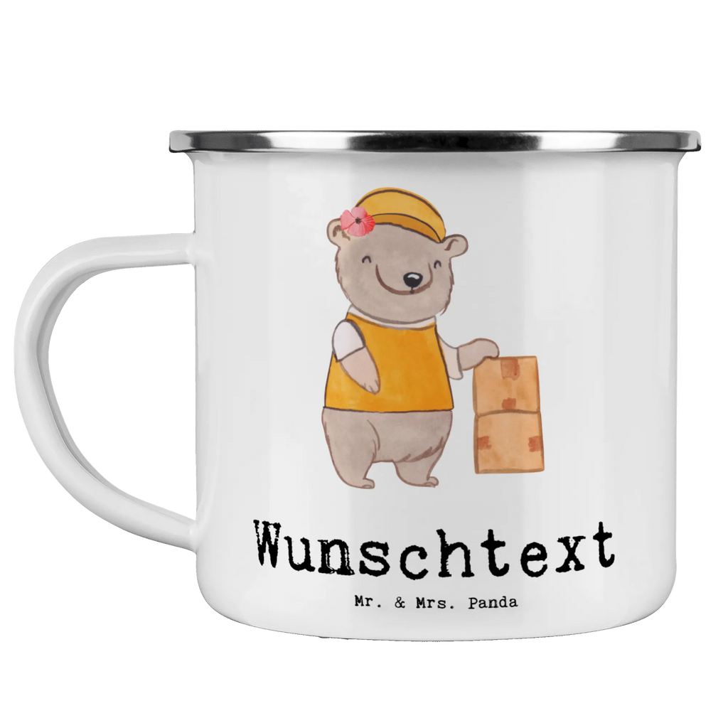 Personalisierte Emaille Tasse Paketzustellerin mit Herz Emaille Tasse personalisiert, Emaille Tasse mit Namen, Campingtasse personalisiert, Namenstasse, Campingtasse bedrucken, Campinggeschirr personalsisert, tasse mit namen, personalisierte tassen, personalisierte tasse, tasse selbst gestalten, tasse bedrucken, tassen bedrucken, Beruf, Ausbildung, Jubiläum, Abschied, Rente, Kollege, Kollegin, Geschenk, Schenken, Arbeitskollege, Mitarbeiter, Firma, Danke, Dankeschön, Paketzustellerin, Paketbotin, Zustellservice Pakete