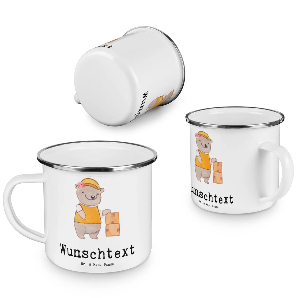 Personalisierte Emaille Tasse Paketzustellerin mit Herz Emaille Tasse personalisiert, Emaille Tasse mit Namen, Campingtasse personalisiert, Namenstasse, Campingtasse bedrucken, Campinggeschirr personalsisert, tasse mit namen, personalisierte tassen, personalisierte tasse, tasse selbst gestalten, tasse bedrucken, tassen bedrucken, Beruf, Ausbildung, Jubiläum, Abschied, Rente, Kollege, Kollegin, Geschenk, Schenken, Arbeitskollege, Mitarbeiter, Firma, Danke, Dankeschön, Paketzustellerin, Paketbotin, Zustellservice Pakete