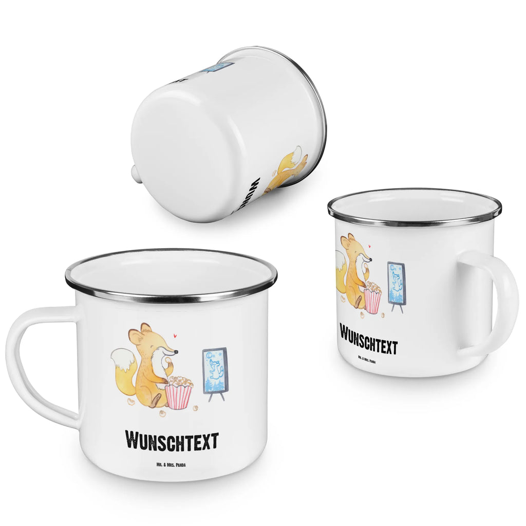 Personalisierte Emaille Tasse Fuchs Filme gucken Emaille Tasse personalisiert, Emaille Tasse mit Namen, Campingtasse personalisiert, Namenstasse, Campingtasse bedrucken, Campinggeschirr personalsisert, tasse mit namen, personalisierte tassen, personalisierte tasse, tasse selbst gestalten, tasse bedrucken, tassen bedrucken, Geschenk, Sport, Sportart, Hobby, Schenken, Danke, Dankeschön, Auszeichnung, Gewinn, Sportler, Filmabend, Filme gucken, TV, Fernsehen, Kino