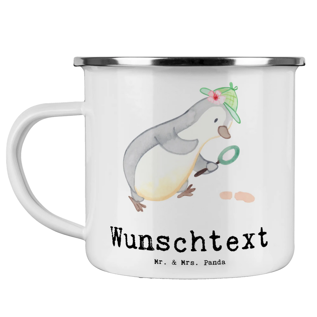 Personalisierte Emaille Tasse Detektivin mit Herz Emaille Tasse personalisiert, Emaille Tasse mit Namen, Campingtasse personalisiert, Namenstasse, Campingtasse bedrucken, Campinggeschirr personalsisert, tasse mit namen, personalisierte tassen, personalisierte tasse, tasse selbst gestalten, tasse bedrucken, tassen bedrucken, Beruf, Ausbildung, Jubiläum, Abschied, Rente, Kollege, Kollegin, Geschenk, Schenken, Arbeitskollege, Mitarbeiter, Firma, Danke, Dankeschön, Detektivin, Ermittlerin, Agentin, Privatdetektei, Berufsdetektivin, Wirtschaftsdetektei, Detektivausbildung, Spurensuche