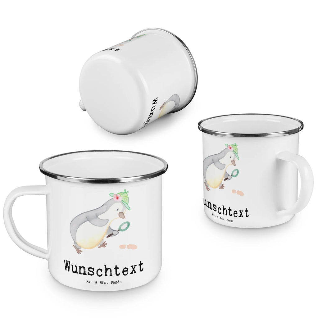 Personalisierte Emaille Tasse Detektivin mit Herz Emaille Tasse personalisiert, Emaille Tasse mit Namen, Campingtasse personalisiert, Namenstasse, Campingtasse bedrucken, Campinggeschirr personalsisert, tasse mit namen, personalisierte tassen, personalisierte tasse, tasse selbst gestalten, tasse bedrucken, tassen bedrucken, Beruf, Ausbildung, Jubiläum, Abschied, Rente, Kollege, Kollegin, Geschenk, Schenken, Arbeitskollege, Mitarbeiter, Firma, Danke, Dankeschön, Detektivin, Ermittlerin, Agentin, Privatdetektei, Berufsdetektivin, Wirtschaftsdetektei, Detektivausbildung, Spurensuche