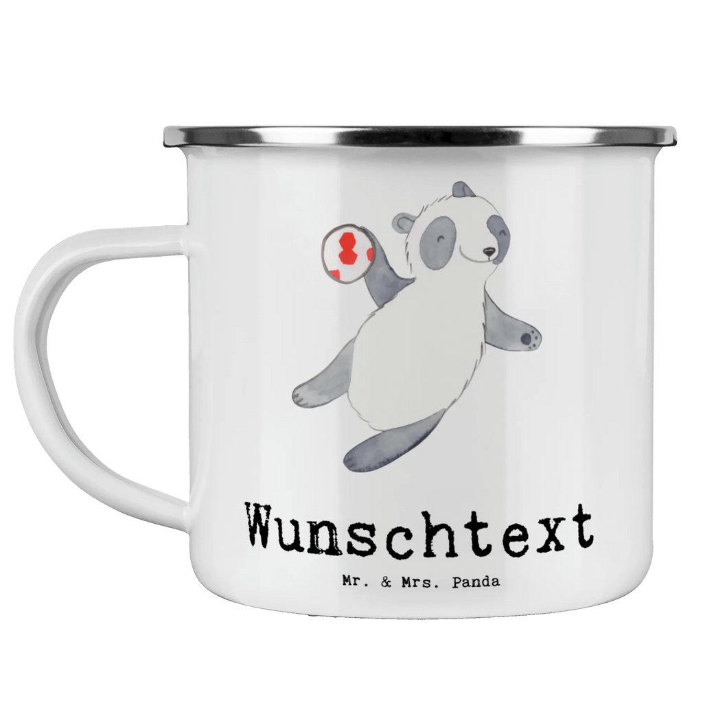 Personalisierte Emaille Tasse Panda Handball spielen Emaille Tasse personalisiert, Emaille Tasse mit Namen, Campingtasse personalisiert, Namenstasse, Campingtasse bedrucken, Campinggeschirr personalsisert, tasse mit namen, personalisierte tassen, personalisierte tasse, tasse selbst gestalten, tasse bedrucken, tassen bedrucken, Geschenk, Sport, Sportart, Hobby, Schenken, Danke, Dankeschön, Auszeichnung, Gewinn, Sportler, Handball spielen, Handball Turnier, Handball Club, Handball Verein