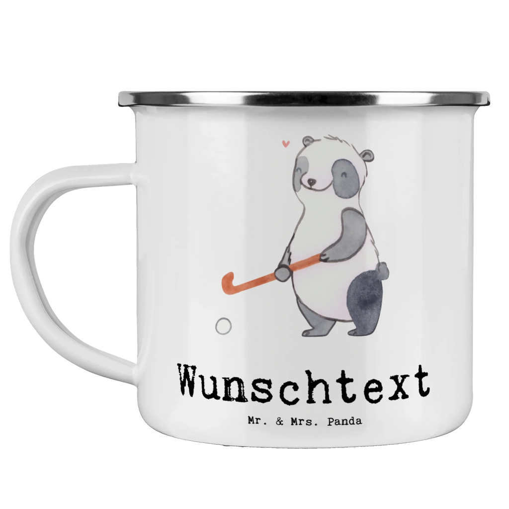 Personalisierte Emaille Tasse Panda Hockey spielen Emaille Tasse personalisiert, Emaille Tasse mit Namen, Campingtasse personalisiert, Namenstasse, Campingtasse bedrucken, Campinggeschirr personalsisert, tasse mit namen, personalisierte tassen, personalisierte tasse, tasse selbst gestalten, tasse bedrucken, tassen bedrucken, Geschenk, Sport, Sportart, Hobby, Schenken, Danke, Dankeschön, Auszeichnung, Gewinn, Sportler, Hockey spielen, Feldhockey, Hockeyschläger, Hockey Verein