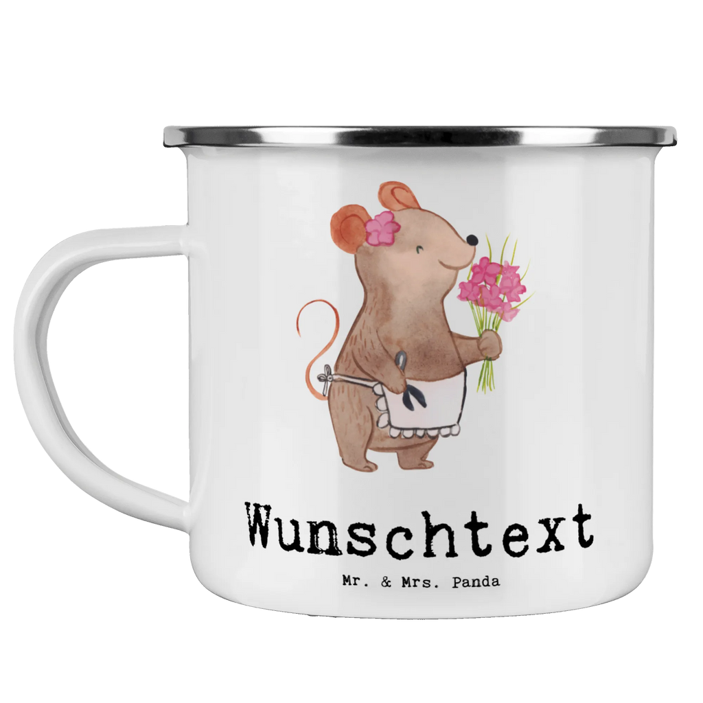 Personalisierte Emaille Tasse Floristin mit Herz Emaille Tasse personalisiert, Emaille Tasse mit Namen, Campingtasse personalisiert, Namenstasse, Campingtasse bedrucken, Campinggeschirr personalsisert, tasse mit namen, personalisierte tassen, personalisierte tasse, tasse selbst gestalten, tasse bedrucken, tassen bedrucken, Beruf, Ausbildung, Jubiläum, Abschied, Rente, Kollege, Kollegin, Geschenk, Schenken, Arbeitskollege, Mitarbeiter, Firma, Danke, Dankeschön, Blumenhändlerin, Floristin, Blumenlanden, Blumenprofi