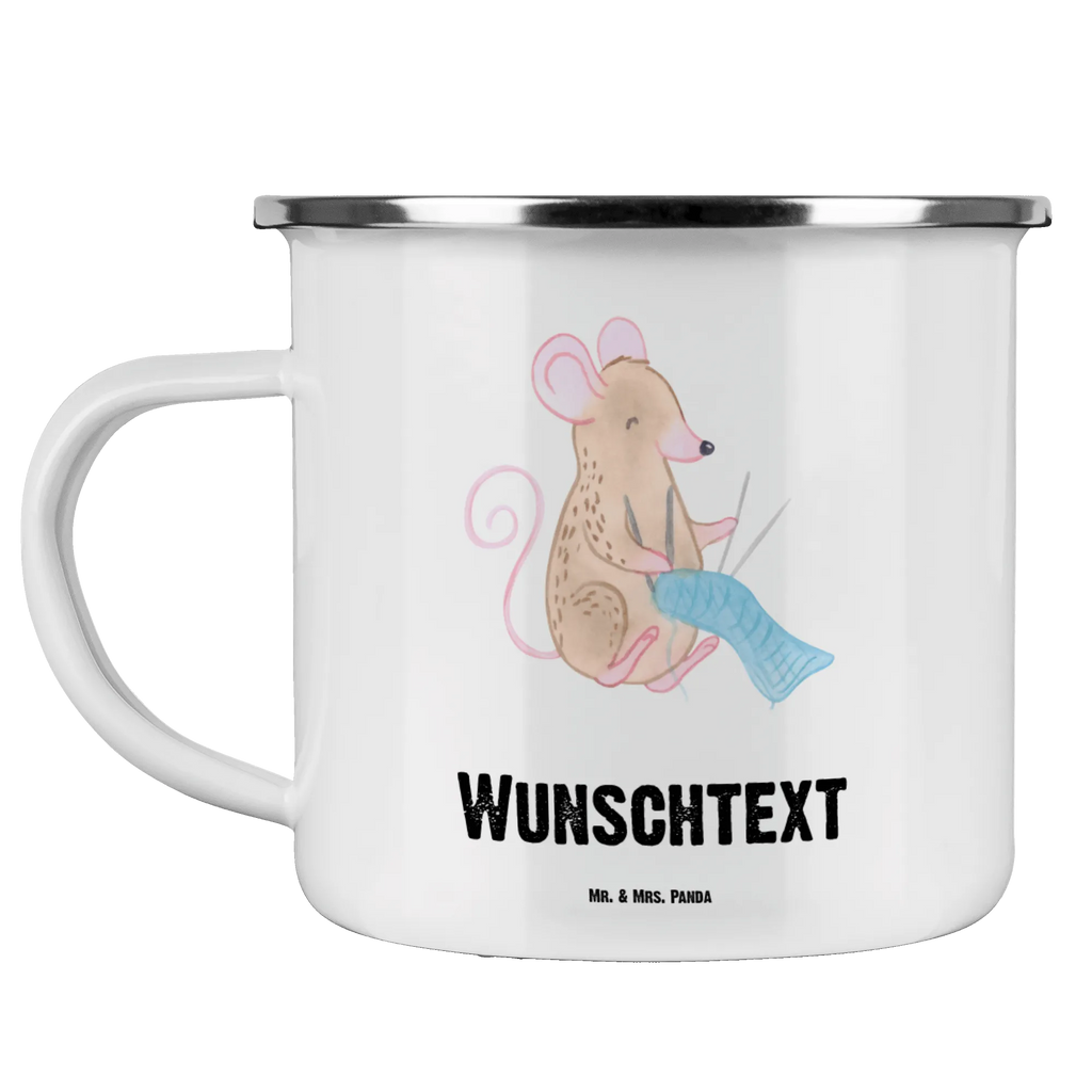 Personalisierte Emaille Tasse Maus Stricken Emaille Tasse personalisiert, Emaille Tasse mit Namen, Campingtasse personalisiert, Namenstasse, Campingtasse bedrucken, Campinggeschirr personalsisert, tasse mit namen, personalisierte tassen, personalisierte tasse, tasse selbst gestalten, tasse bedrucken, tassen bedrucken, Geschenk, Sport, Sportart, Hobby, Schenken, Danke, Dankeschön, Auszeichnung, Gewinn, Sportler, Stricken, DIY