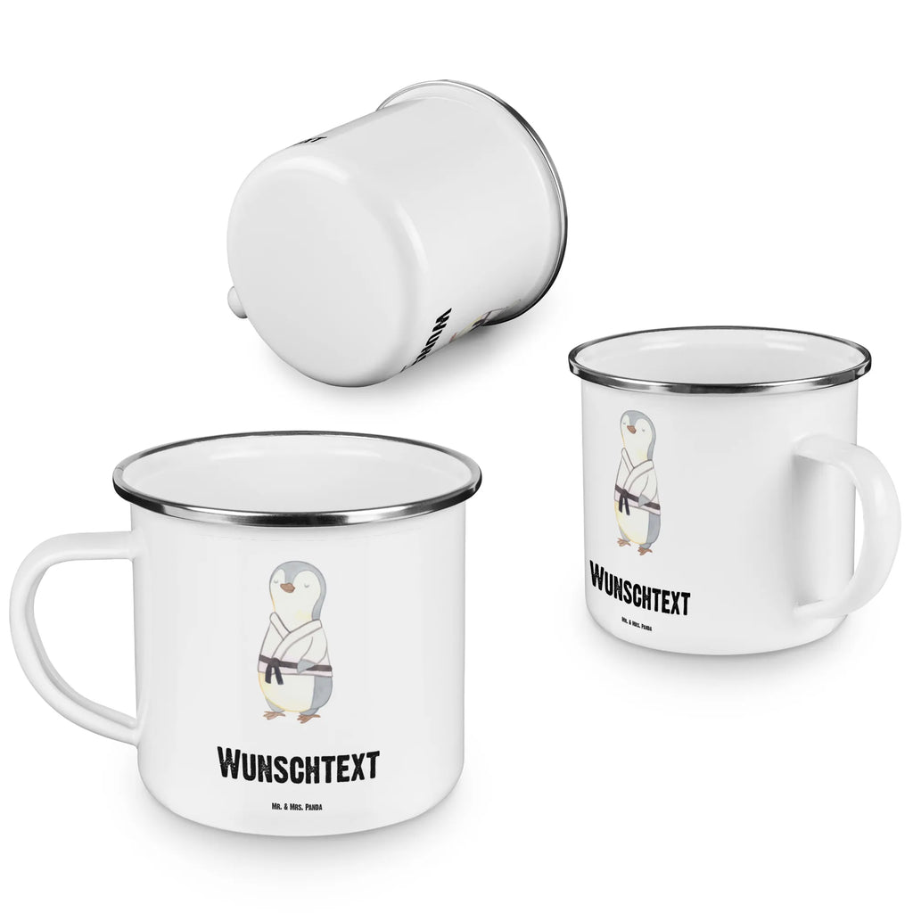 Personalisierte Emaille Tasse Pinguin Karate Emaille Tasse personalisiert, Emaille Tasse mit Namen, Campingtasse personalisiert, Namenstasse, Campingtasse bedrucken, Campinggeschirr personalsisert, tasse mit namen, personalisierte tassen, personalisierte tasse, tasse selbst gestalten, tasse bedrucken, tassen bedrucken, Geschenk, Sport, Sportart, Hobby, Schenken, Danke, Dankeschön, Auszeichnung, Gewinn, Sportler, Karate, Kampfsportart, Selbstverteidigung, Kampfkunst, Karate Verein