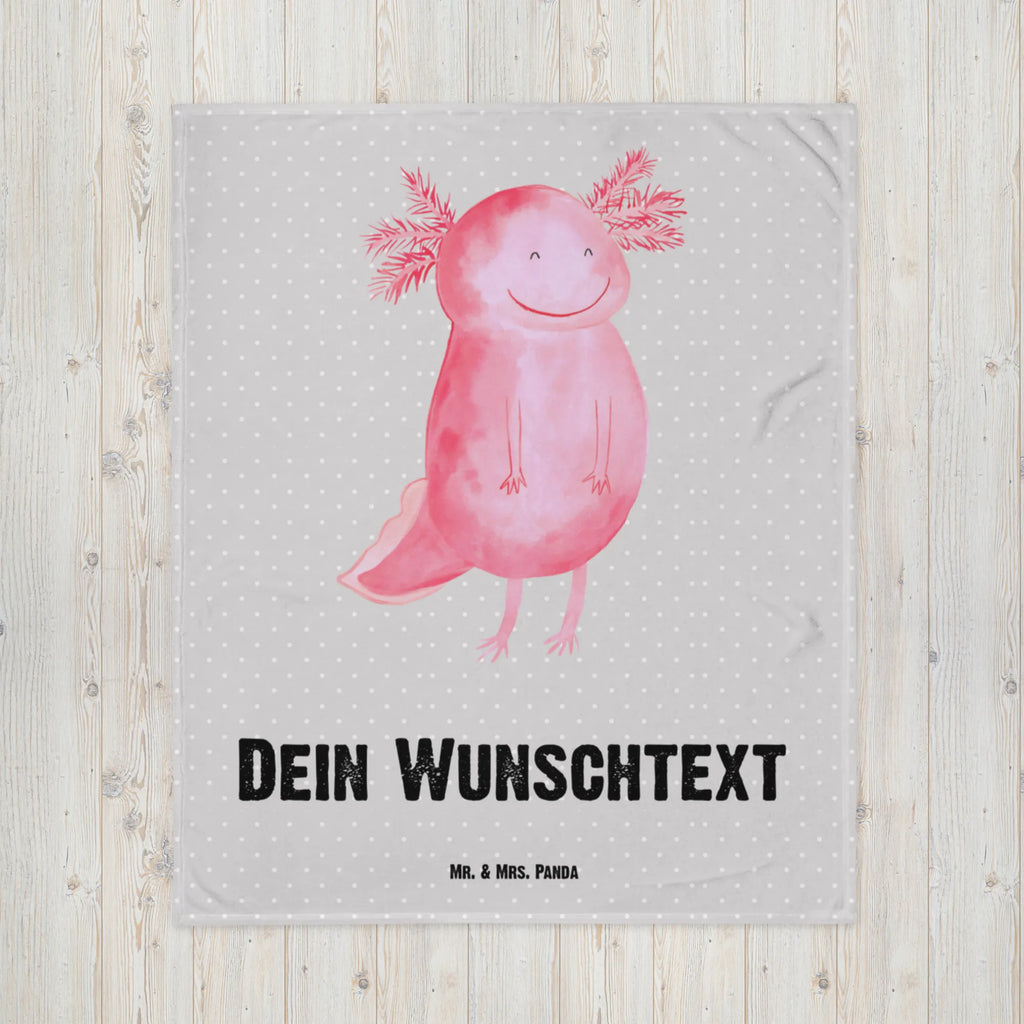 Babydecke mit Namen Axolotl glücklich Babdyecke personalisiert, Babydecke mit Namen, Babydecke bedrucken, Babygeschenk personalisiet, Babygeschenk mit Namen, Krabbeldecke mit Namen, Krabbeldecke personalisiert, Axolotl, Molch, Axolot, Schwanzlurch, Lurch, Lurche, Motivation, gute Laune