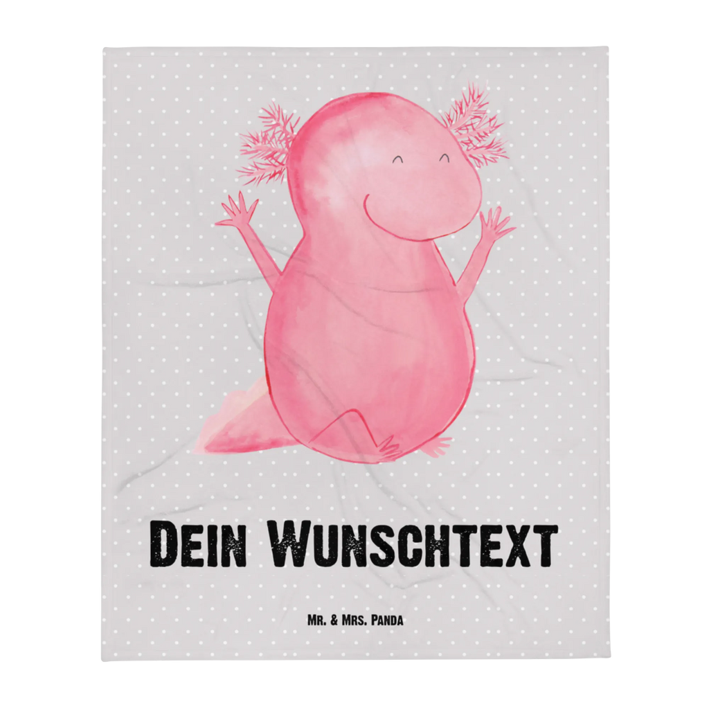 Babydecke mit Namen Axolotl Hurra Babdyecke personalisiert, Babydecke mit Namen, Babydecke bedrucken, Babygeschenk personalisiet, Babygeschenk mit Namen, Krabbeldecke mit Namen, Krabbeldecke personalisiert, Axolotl, Molch, Axolot, Schwanzlurch, Lurch, Lurche, fröhlich, Spaß, Freude, Motivation, Zufriedenheit