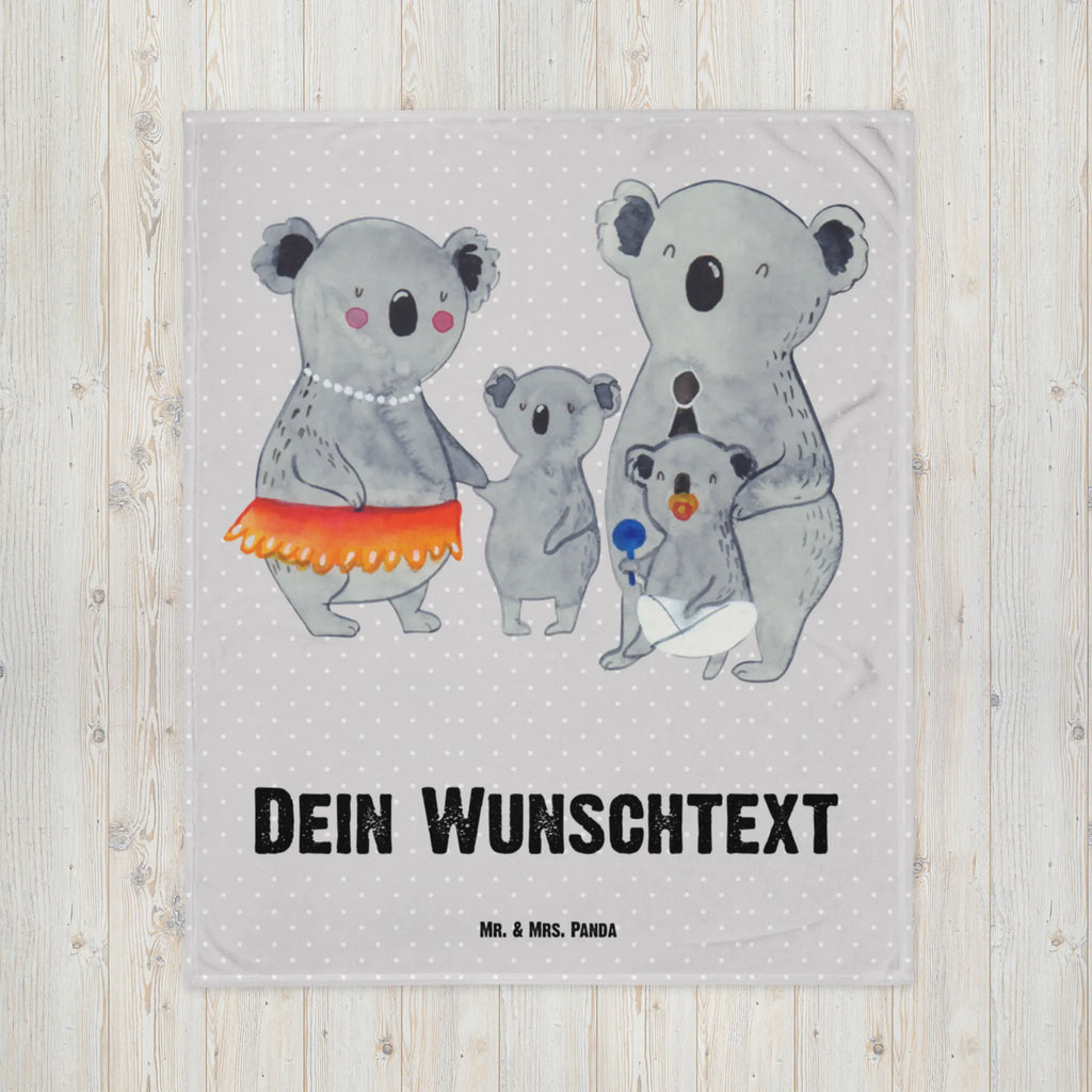 Babydecke mit Namen Koala Familie Babdyecke personalisiert, Babydecke mit Namen, Babydecke bedrucken, Babygeschenk personalisiet, Babygeschenk mit Namen, Krabbeldecke mit Namen, Krabbeldecke personalisiert, Familie, Vatertag, Muttertag, Bruder, Schwester, Mama, Papa, Oma, Opa, Koala, Koalas, Family, Kinder, Geschwister, Familienleben