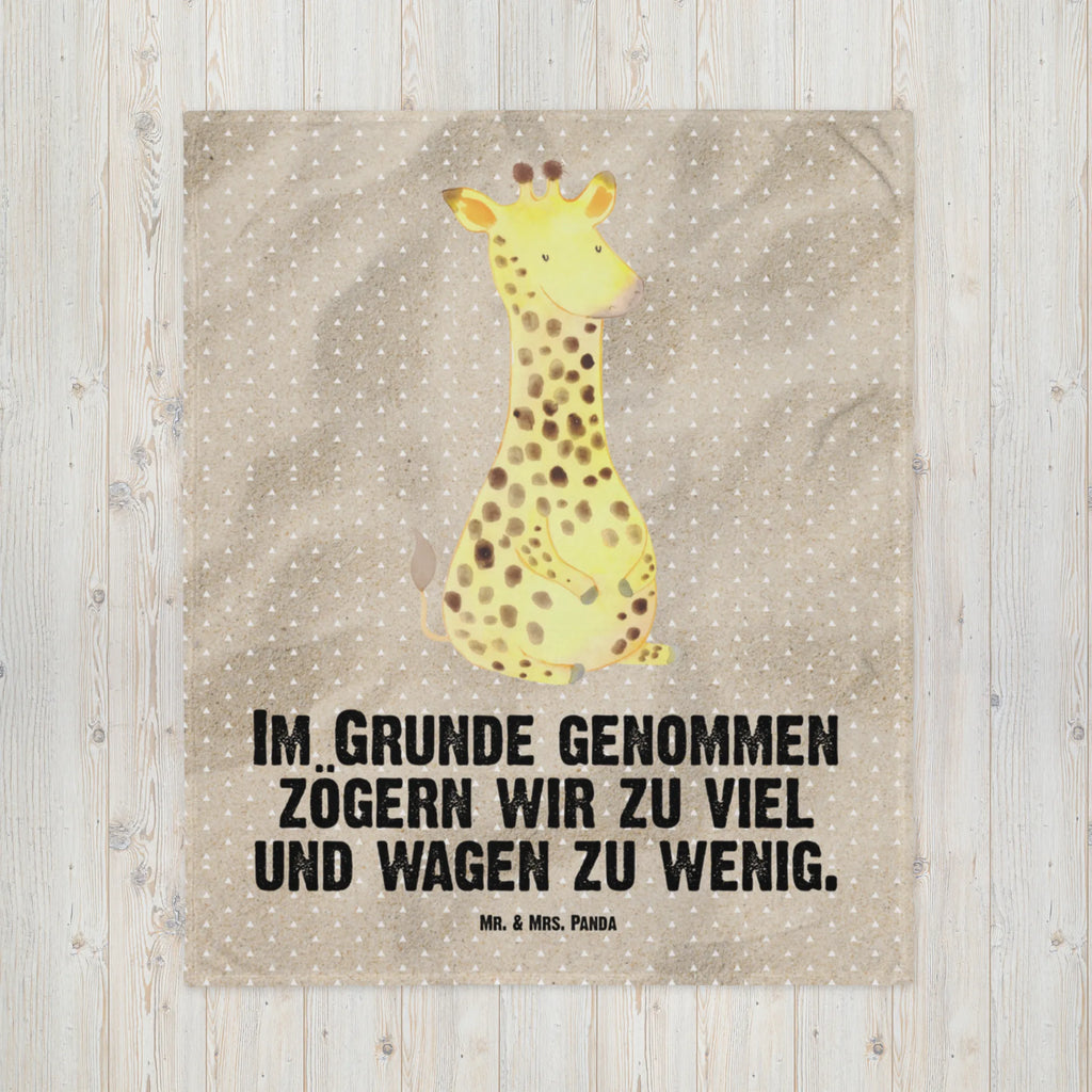 Babydecke Giraffe Zufrieden Babydecke, Babygeschenk, Geschenk Geburt, Babyecke Kuscheldecke, Krabbeldecke, Afrika, Wildtiere, Giraffe, Zufrieden, Glück, Abenteuer