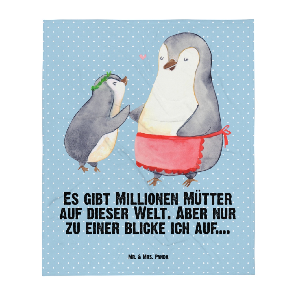 Babydecke Pinguin mit Kind Babydecke, Babygeschenk, Geschenk Geburt, Babyecke Kuscheldecke, Krabbeldecke, Familie, Vatertag, Muttertag, Bruder, Schwester, Mama, Papa, Oma, Opa, Geschenk, Mami, Mutti, Mutter, Geburststag