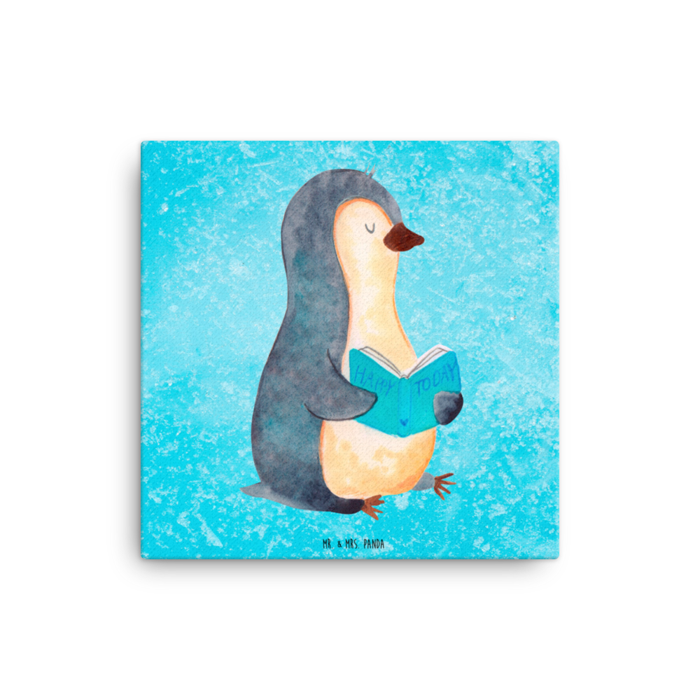 Leinwand Bild Pinguin Buch Leinwand, Bild, Kunstdruck, Wanddeko, Dekoration, Pinguin, Pinguine, Buch, Lesen, Bücherwurm, Nichtstun, Faulenzen, Ferien, Urlaub, Freizeit