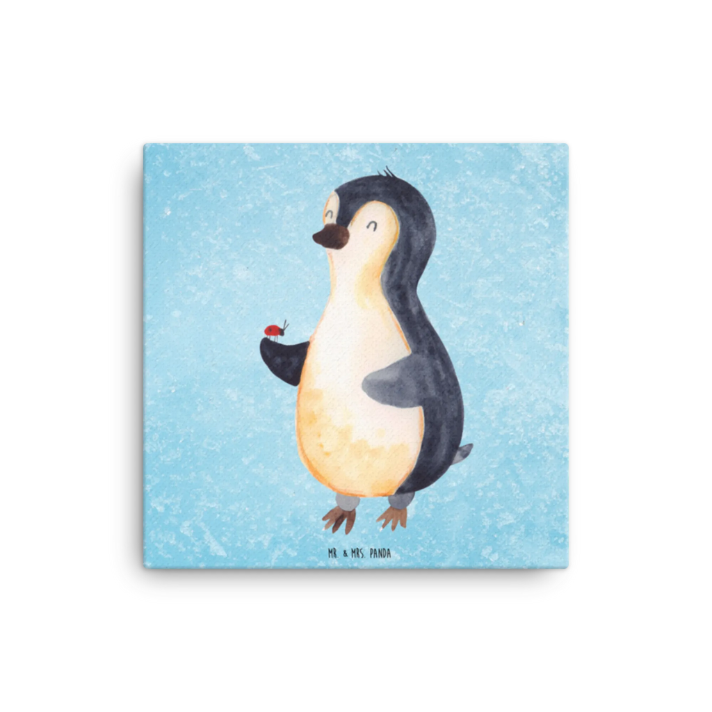 Leinwand Bild Pinguin Marienkäfer Leinwand, Bild, Kunstdruck, Wanddeko, Dekoration, Pinguin, Pinguine, Marienkäfer, Liebe, Wunder, Glück, Freude, Lebensfreude