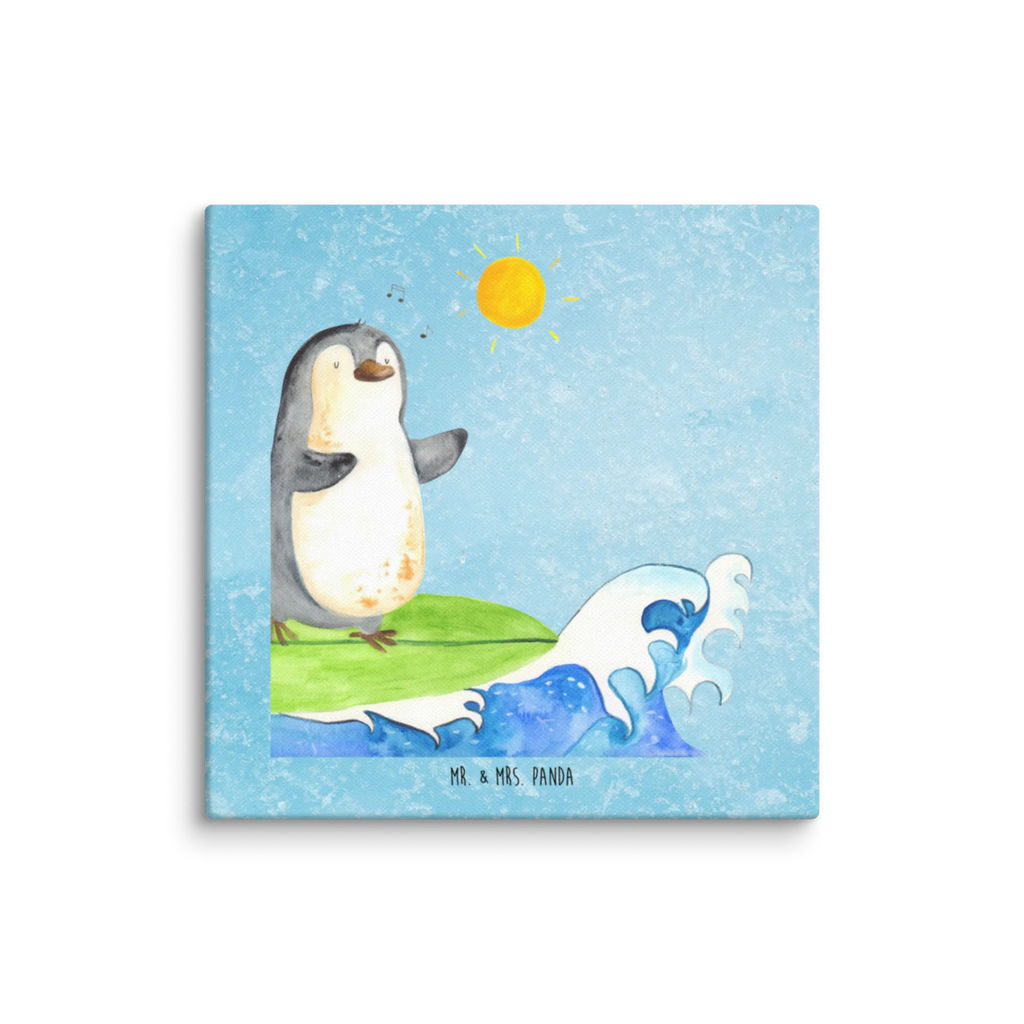 Leinwand Bild Pinguin Surfer Leinwand, Bild, Kunstdruck, Wanddeko, Dekoration, Pinguin, Pinguine, surfen, Surfer, Hawaii, Urlaub, Wellen, Wellen reiten, Portugal