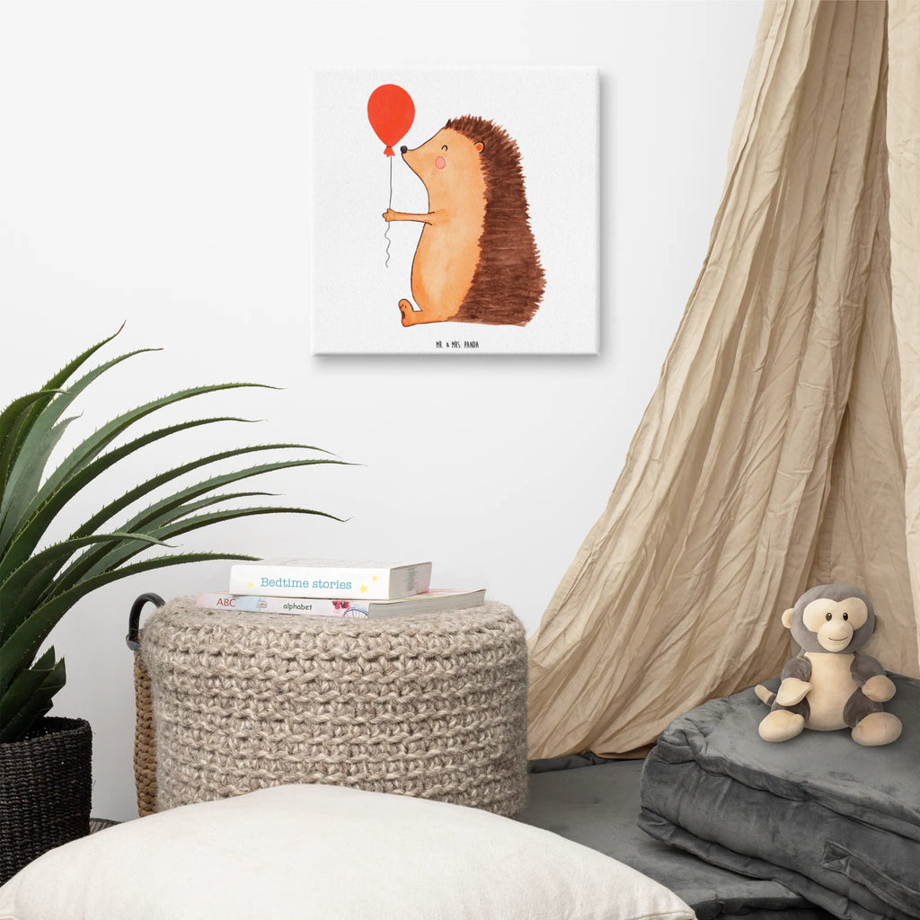 Canvas picture Hedgehog balloon Leinwand, Bild, Kunstdruck, Wanddeko, Dekoration, Tiermotive, Gute Laune, lustige Sprüche, Tiere, Igel, Geburtstag, Herzlichen Glückwunsch, Glückwunsch, Geburtstagskind, Ballon, Happy Birthday