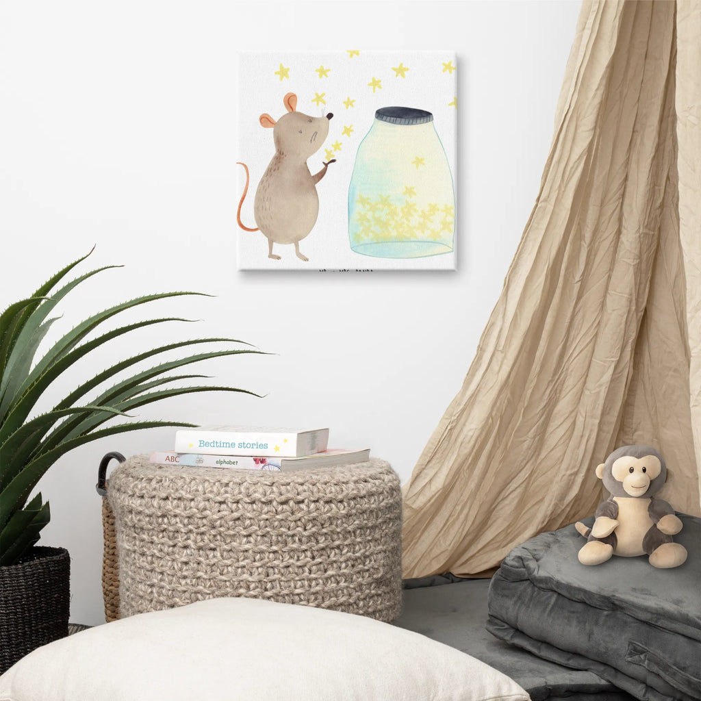 Leinwand Bild Maus Sterne Leinwand, Bild, Kunstdruck, Wanddeko, Dekoration, Tiermotive, Gute Laune, lustige Sprüche, Tiere, Maus, Sterne, Wunsch, Kind, Taufe, Taufgeschenk, Geburt, Schwangerschaft, erstes Kind, Kindergeburtstag, Geburtstag, Hoffnung, Träume