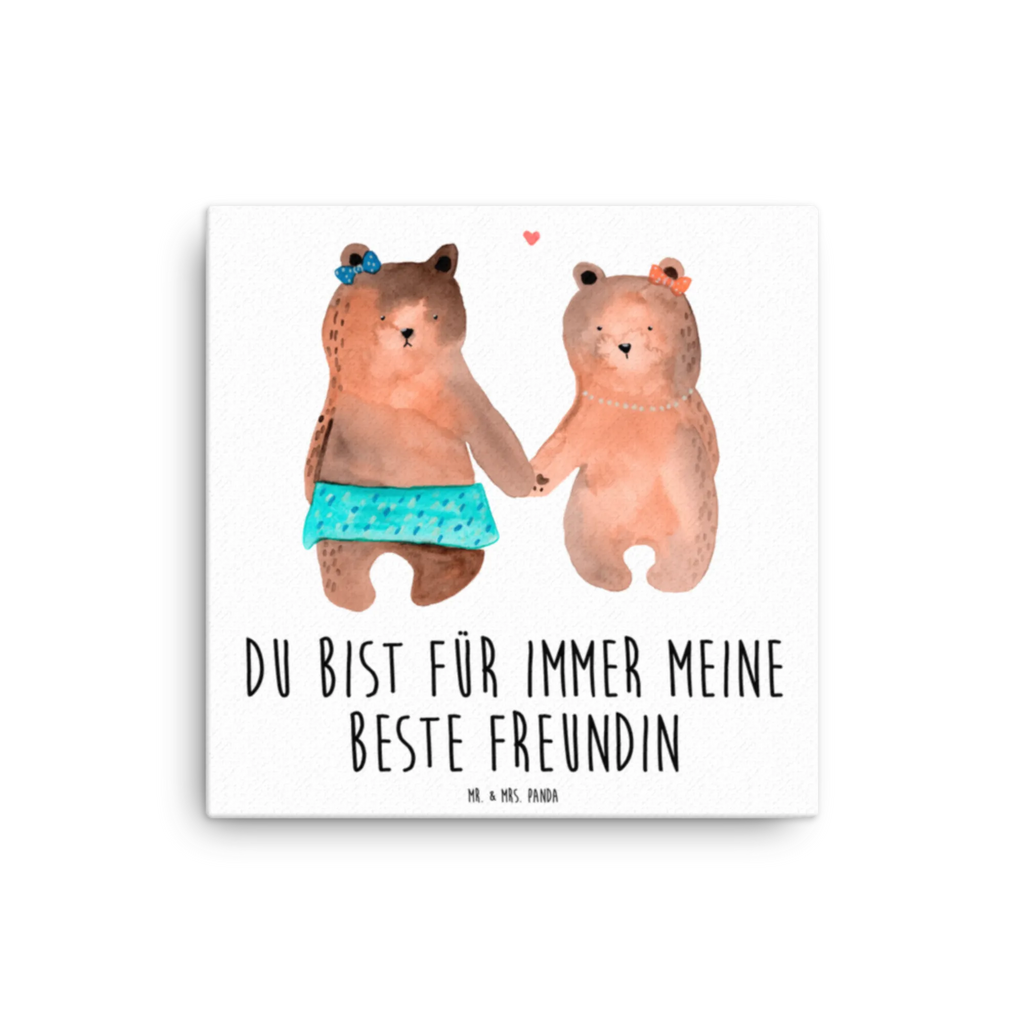 Leinwand Bild Bär Freundin Leinwand, Bild, Kunstdruck, Wanddeko, Dekoration, Bär, Teddy, Teddybär, Bär Freundin Beste Freund Liebe Liebesbeweis Verliebt Kumpel Kumpeliene