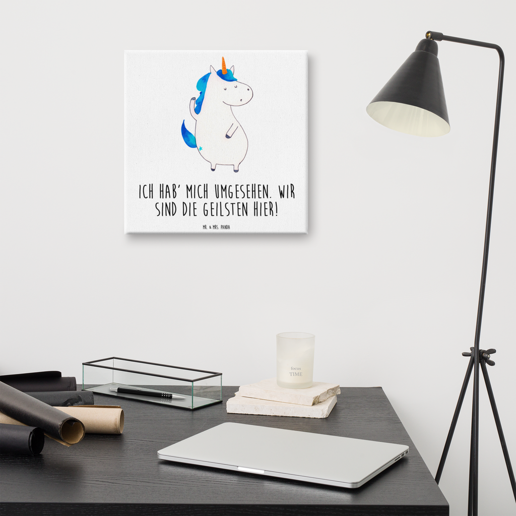 Leinwand Bild Einhorn Mann Leinwand, Bild, Kunstdruck, Wanddeko, Dekoration, Einhorn, Einhörner, Einhorn Deko, Pegasus, Unicorn, cool, Mann, Freundin, Familie, bester Freund, BFF, Party, hübsch, beste