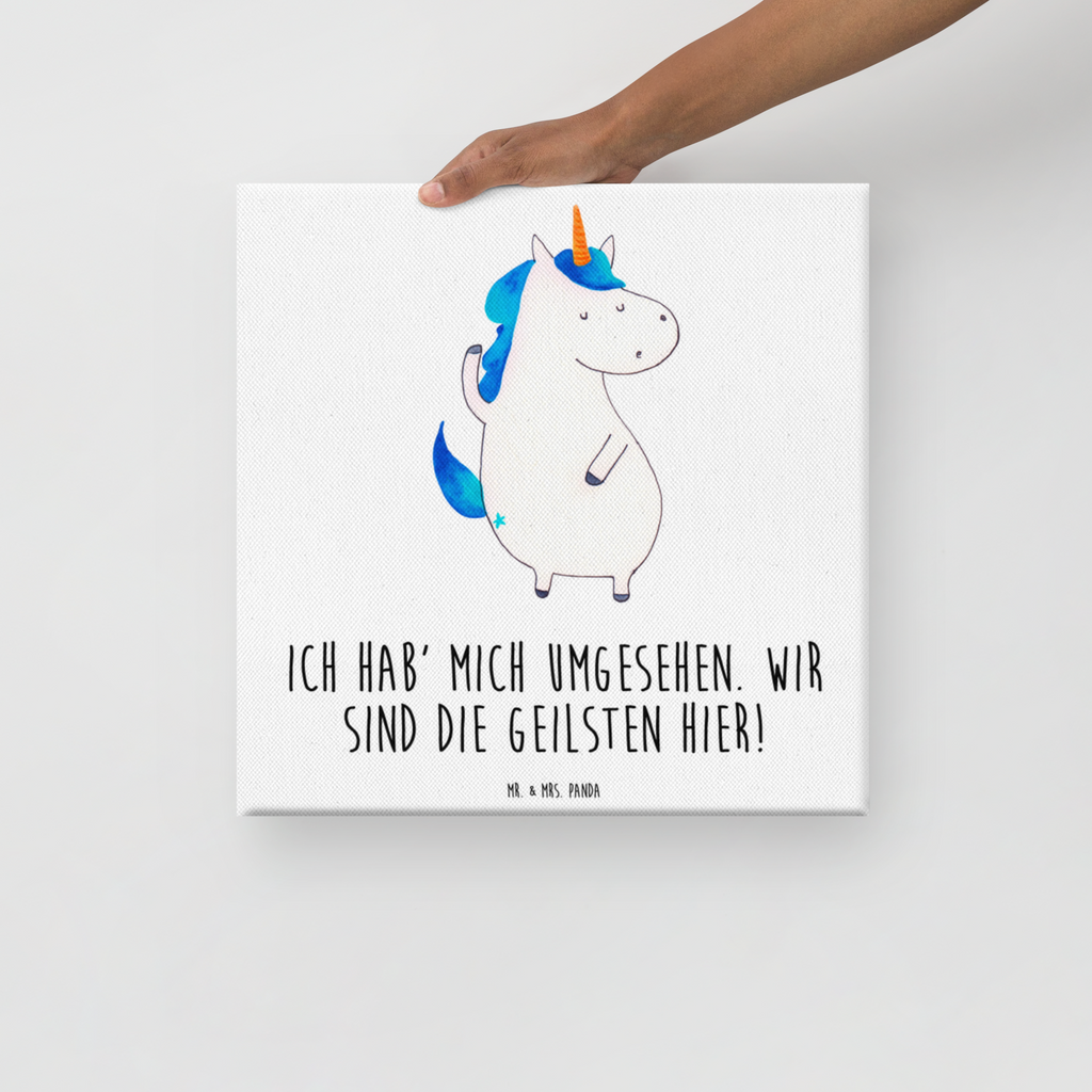 Leinwand Bild Einhorn Mann Leinwand, Bild, Kunstdruck, Wanddeko, Dekoration, Einhorn, Einhörner, Einhorn Deko, Pegasus, Unicorn, cool, Mann, Freundin, Familie, bester Freund, BFF, Party, hübsch, beste