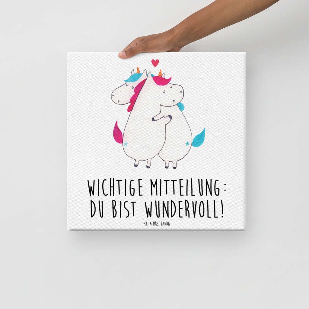 Leinwand Bild Einhorn Mitteilung Leinwand, Bild, Kunstdruck, Wanddeko, Dekoration, Einhorn, Einhörner, Einhorn Deko, Pegasus, Unicorn, Valentinstag, Valentine, Liebe, Geschenk, Partner, Ehe, lustig, witzig, Spruch