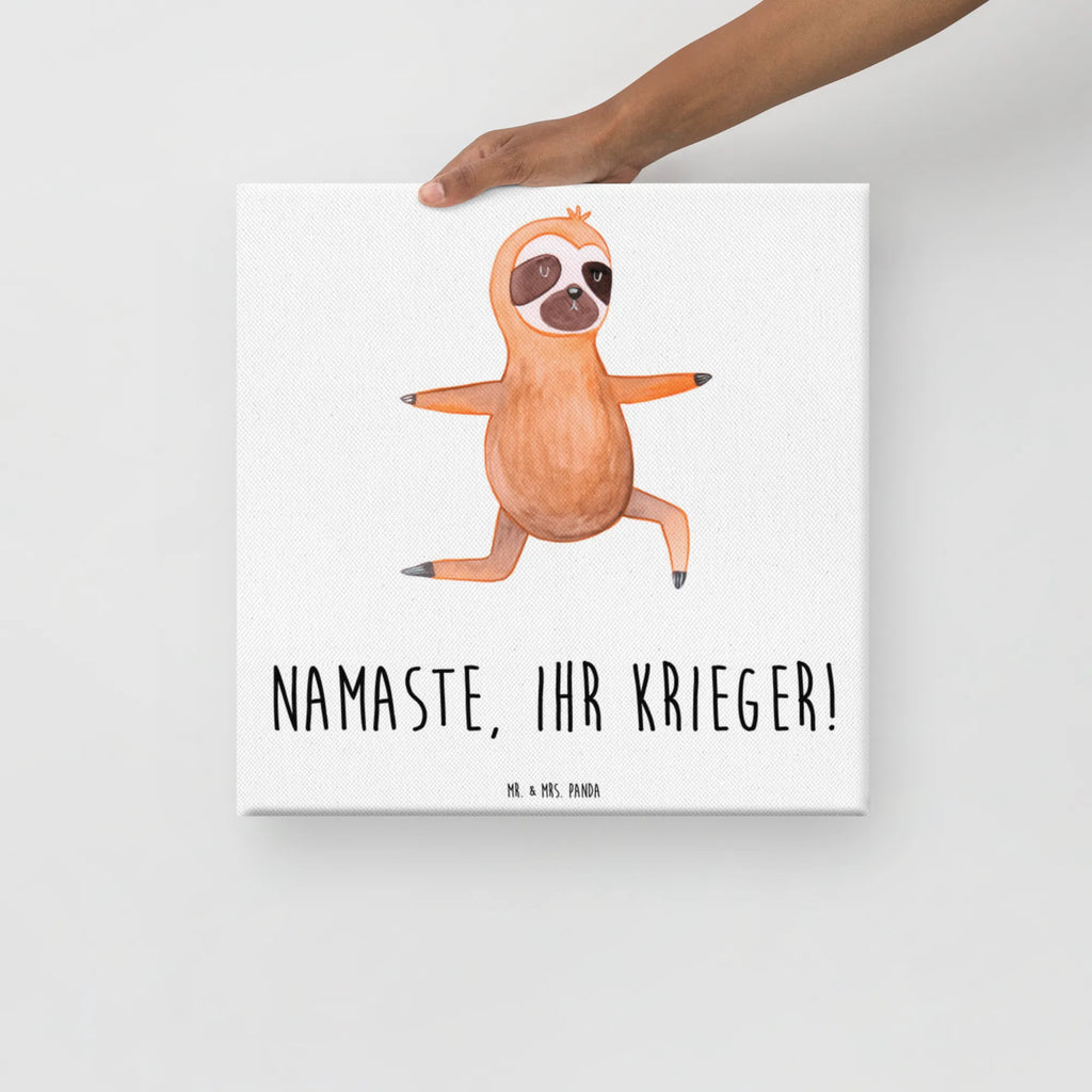 Canvas picture sloth yoga Leinwand, Bild, Kunstdruck, Wanddeko, Dekoration, Faultier, Faultier Geschenk, Faultier Deko, Faultiere, faul, Lieblingstier, Yoga, Namaste, Krieger, Yogaübungen, Meditation, Atmung, Gelassenheit, Entspannung