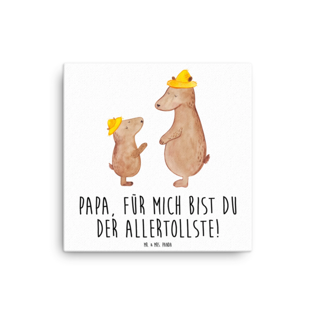 Leinwand Bild Bären mit Hut Leinwand, Bild, Kunstdruck, Wanddeko, Dekoration, Familie, Vatertag, Muttertag, Bruder, Schwester, Mama, Papa, Oma, Opa, Bär, Bären, Vater, Papi, Paps, Dad, Daddy, Lieblingsmensch, Sohn, Söhne, Kind, Kinder, Vater-Sohn, Family, Vorbild