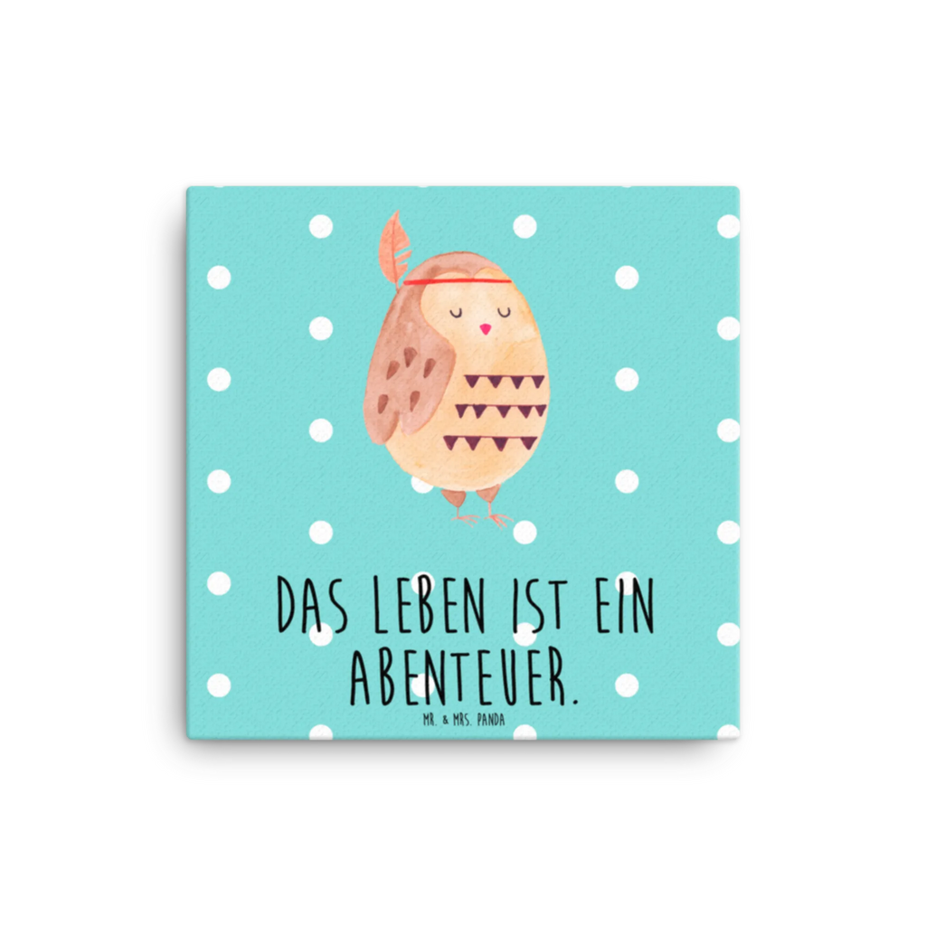 Leinwand Bild Eule Federschmuck Leinwand, Bild, Kunstdruck, Wanddeko, Dekoration, Eule, Eule Deko, Owl, Das Leben ist ein Abenteuer, Reisespruch, Federschmuck