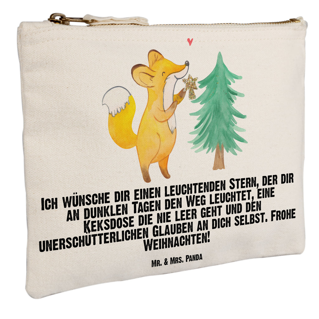 Schminktasche Fuchs  Weihnachtsbaum Schminktasche, Kosmetiktasche, Kosmetikbeutel, Stiftemäppchen, Etui, Federmappe, Makeup, XXL, Schminketui, Kosmetiketui, Schlamperetui, Winter, Weihnachten, Weihnachtsdeko, Nikolaus, Advent, Heiligabend, Wintermotiv, Weihnachtsmann, Weihnachtstage, Fuchs, Schlittschuh, Weihnachtszeit, Weihnachtsdekoration