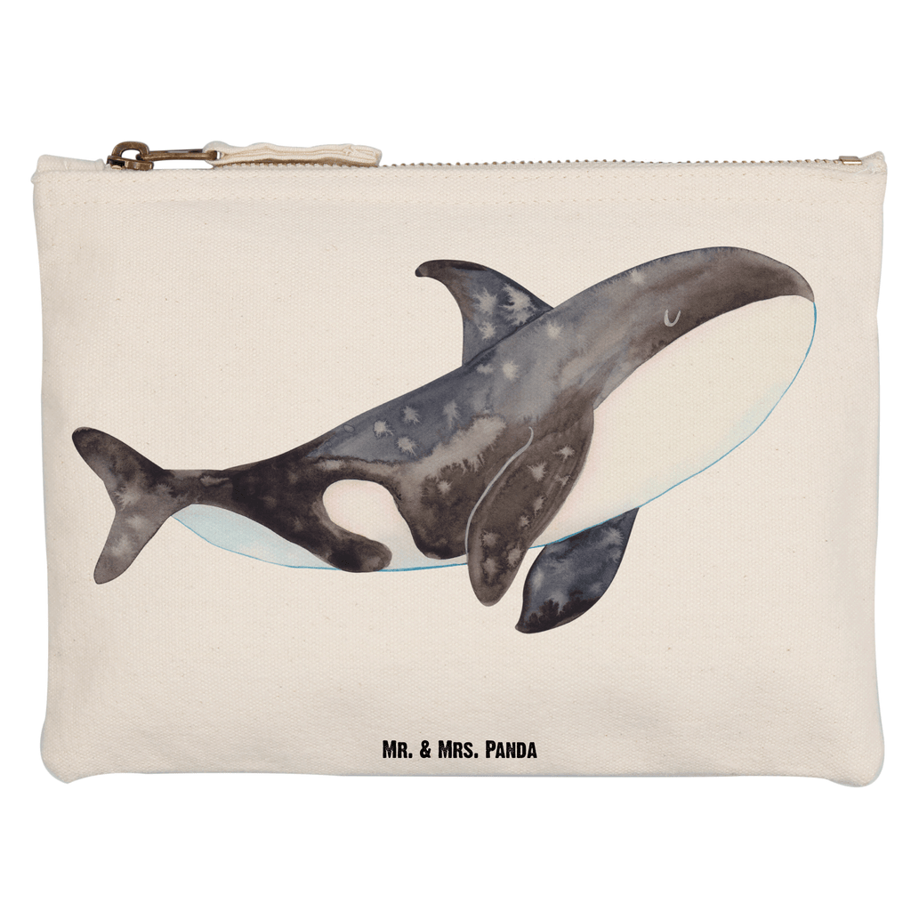 Schminktasche Orca Schminktasche, Kosmetiktasche, Kosmetikbeutel, Stiftemäppchen, Etui, Federmappe, Makeup, XXL, Schminketui, Kosmetiketui, Schlamperetui, Meerestiere, Meer, Urlaub, Orca, Orcas, Killerwal, Wal, Möglichkeiten, Büro, Arbeit, Motivation, Selbstliebe, Neustart, Startup