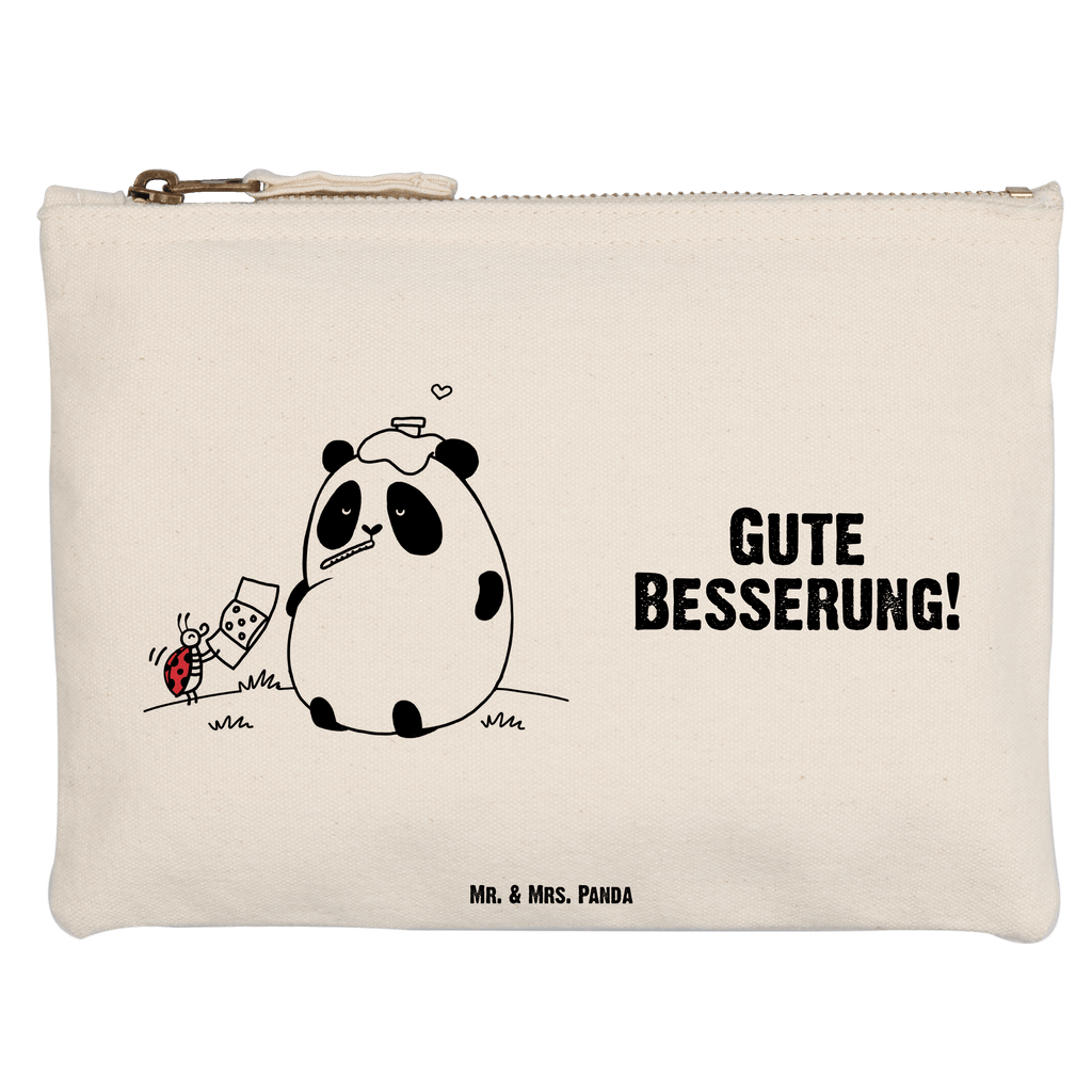 Schminktasche Easy & Peasy Gute Besserung Schminktasche, Kosmetiktasche, Kosmetikbeutel, Stiftemäppchen, Etui, Federmappe, Makeup, XXL, Schminketui, Kosmetiketui, Schlamperetui