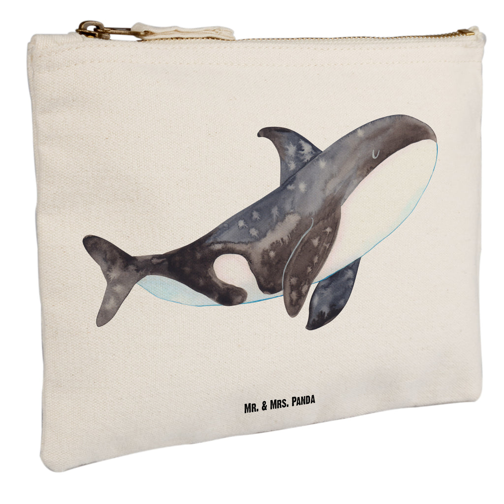 Schminktasche Orca Schminktasche, Kosmetiktasche, Kosmetikbeutel, Stiftemäppchen, Etui, Federmappe, Makeup, XXL, Schminketui, Kosmetiketui, Schlamperetui, Meerestiere, Meer, Urlaub, Orca, Orcas, Killerwal, Wal, Möglichkeiten, Büro, Arbeit, Motivation, Selbstliebe, Neustart, Startup