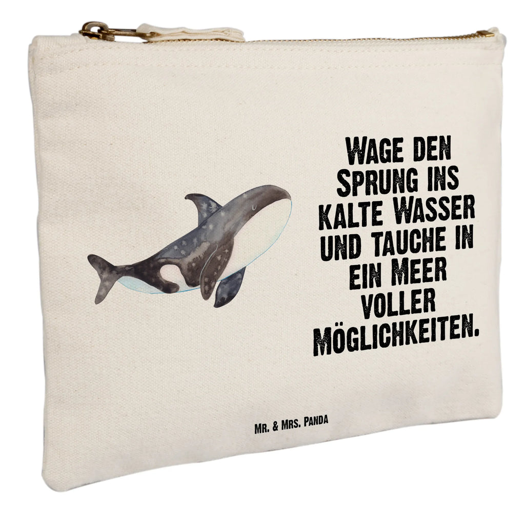 Schminktasche Orca Schminktasche, Kosmetiktasche, Kosmetikbeutel, Stiftemäppchen, Etui, Federmappe, Makeup, XXL, Schminketui, Kosmetiketui, Schlamperetui, Meerestiere, Meer, Urlaub, Orca, Orcas, Killerwal, Wal, Möglichkeiten, Büro, Arbeit, Motivation, Selbstliebe, Neustart, Startup