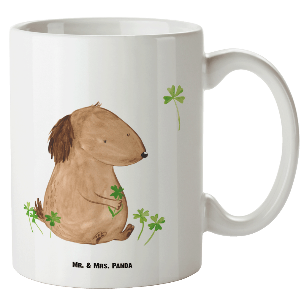 XL Tasse Hund Kleeblatt XL Tasse, Große Tasse, Grosse Kaffeetasse, XL Becher, XL Teetasse, spülmaschinenfest, Jumbo Tasse, Groß, Hund, Hundemotiv, Haustier, Hunderasse, Tierliebhaber, Hundebesitzer, Sprüche, Kleeblatt, Glück, Tagträume, Motivation, Neuanfang, Geschenk, Glücksbringer, Selbstliebe, Achtsamkeit