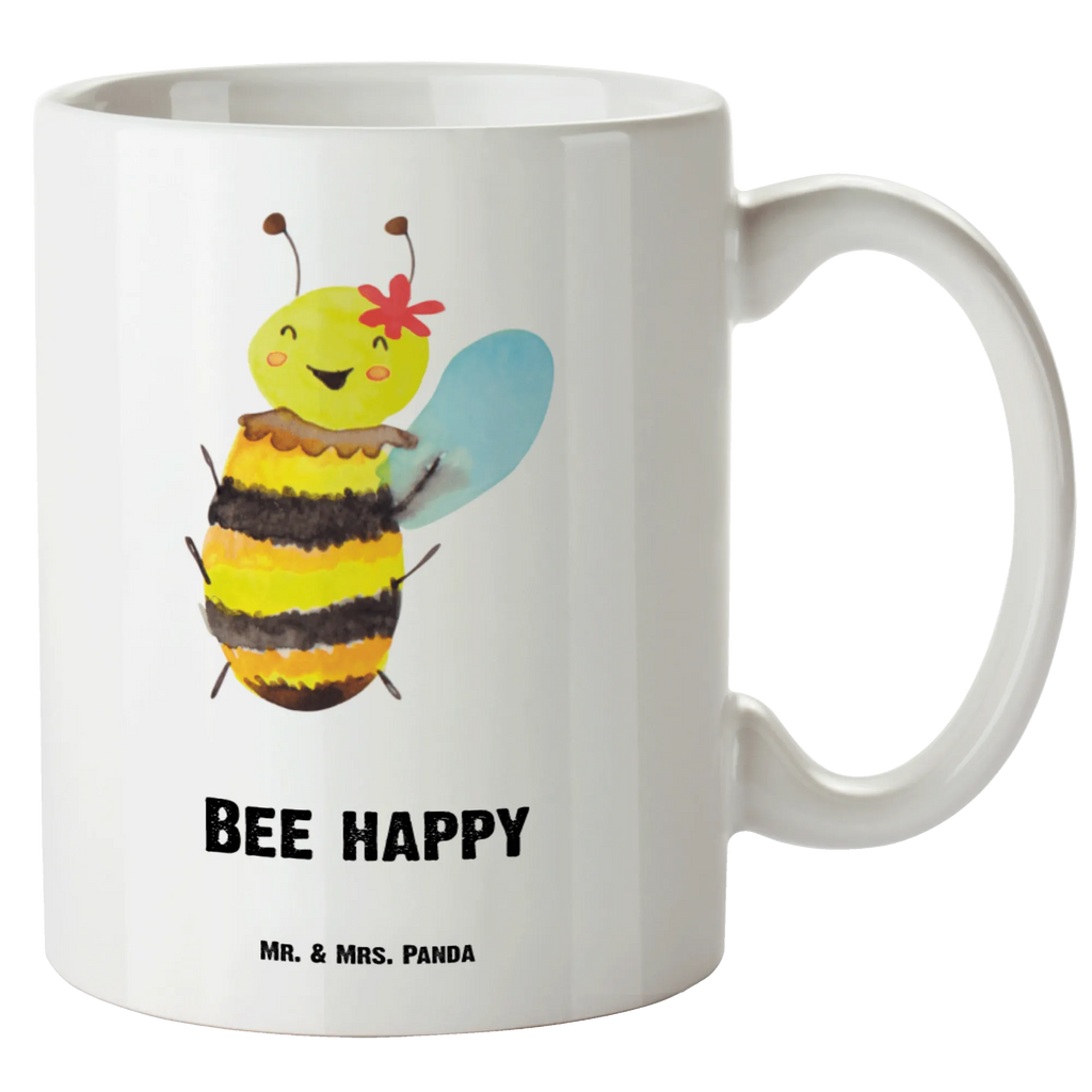 XL Tasse Biene Happy XL Tasse, Große Tasse, Grosse Kaffeetasse, XL Becher, XL Teetasse, spülmaschinenfest, Jumbo Tasse, Groß, Biene, Wespe, Hummel