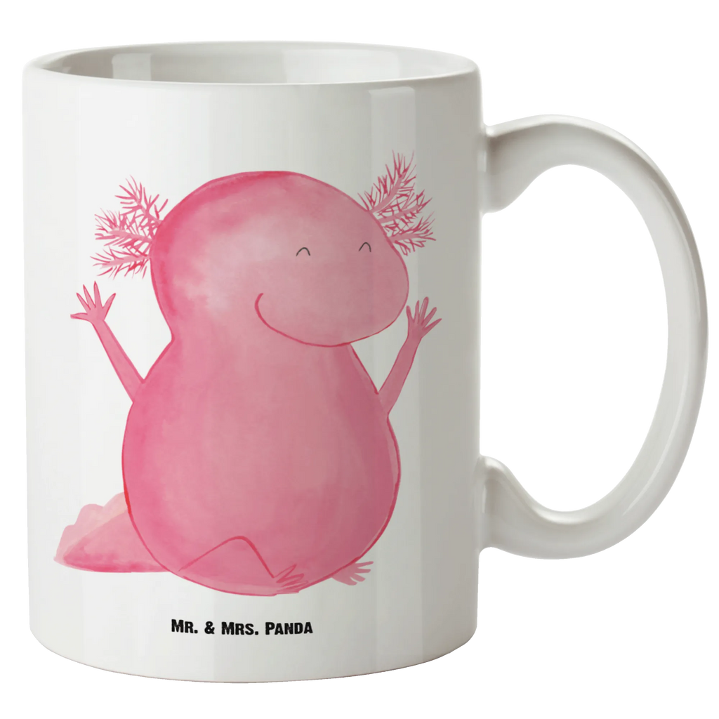 XL Tasse Axolotl Hurra XL Tasse, Große Tasse, Grosse Kaffeetasse, XL Becher, XL Teetasse, spülmaschinenfest, Jumbo Tasse, Groß, Axolotl, Molch, Axolot, Schwanzlurch, Lurch, Lurche, fröhlich, Spaß, Freude, Motivation, Zufriedenheit