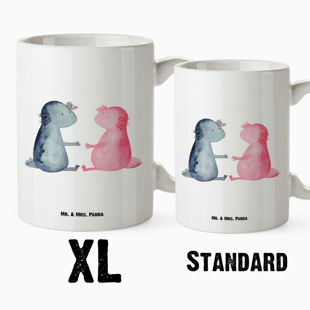 XL Tasse Axolotl Liebe XL Tasse, Große Tasse, Grosse Kaffeetasse, XL Becher, XL Teetasse, spülmaschinenfest, Jumbo Tasse, Groß, Axolotl, Molch, Axolot, Schwanzlurch, Lurch, Lurche, Liebe, große Liebe, Liebesbeweis, Freund, Verlobter, Ehemann, Jahrestag, Valentinstag