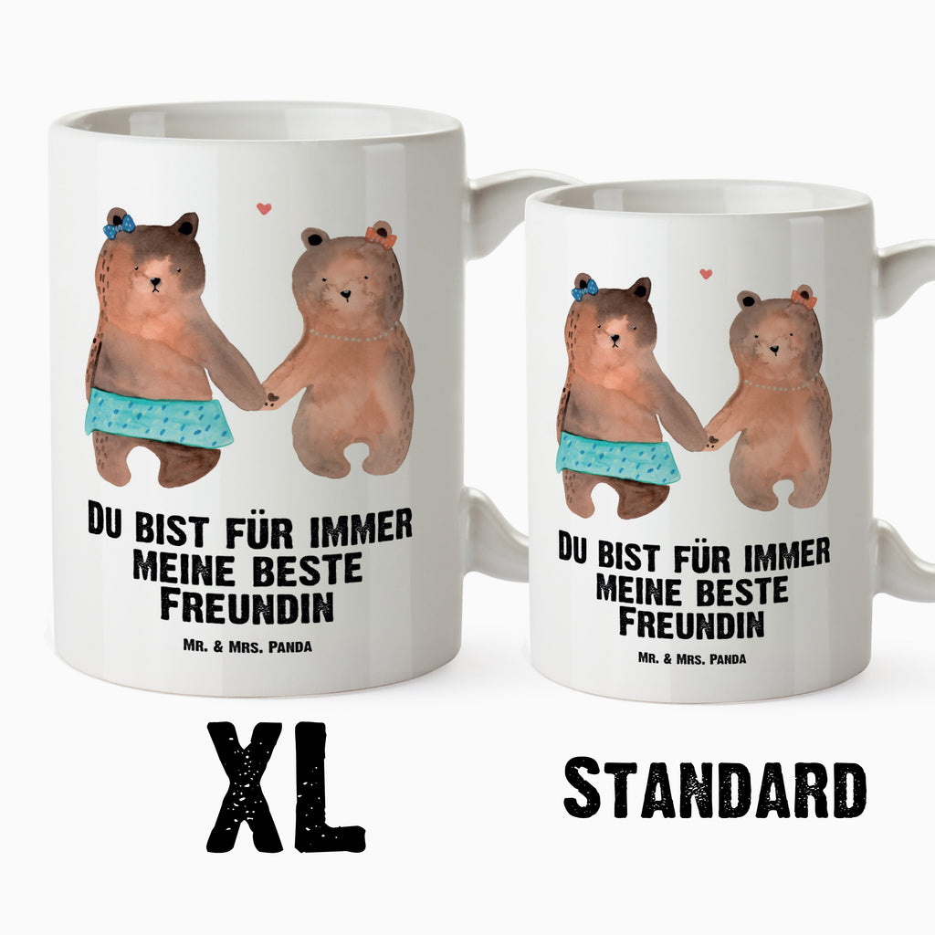 XL Tasse Bär Freundin XL Tasse, Große Tasse, Grosse Kaffeetasse, XL Becher, XL Teetasse, spülmaschinenfest, Jumbo Tasse, Groß, Bär, Teddy, Teddybär, Bär Freundin Beste Freund Liebe Liebesbeweis Verliebt Kumpel Kumpeliene