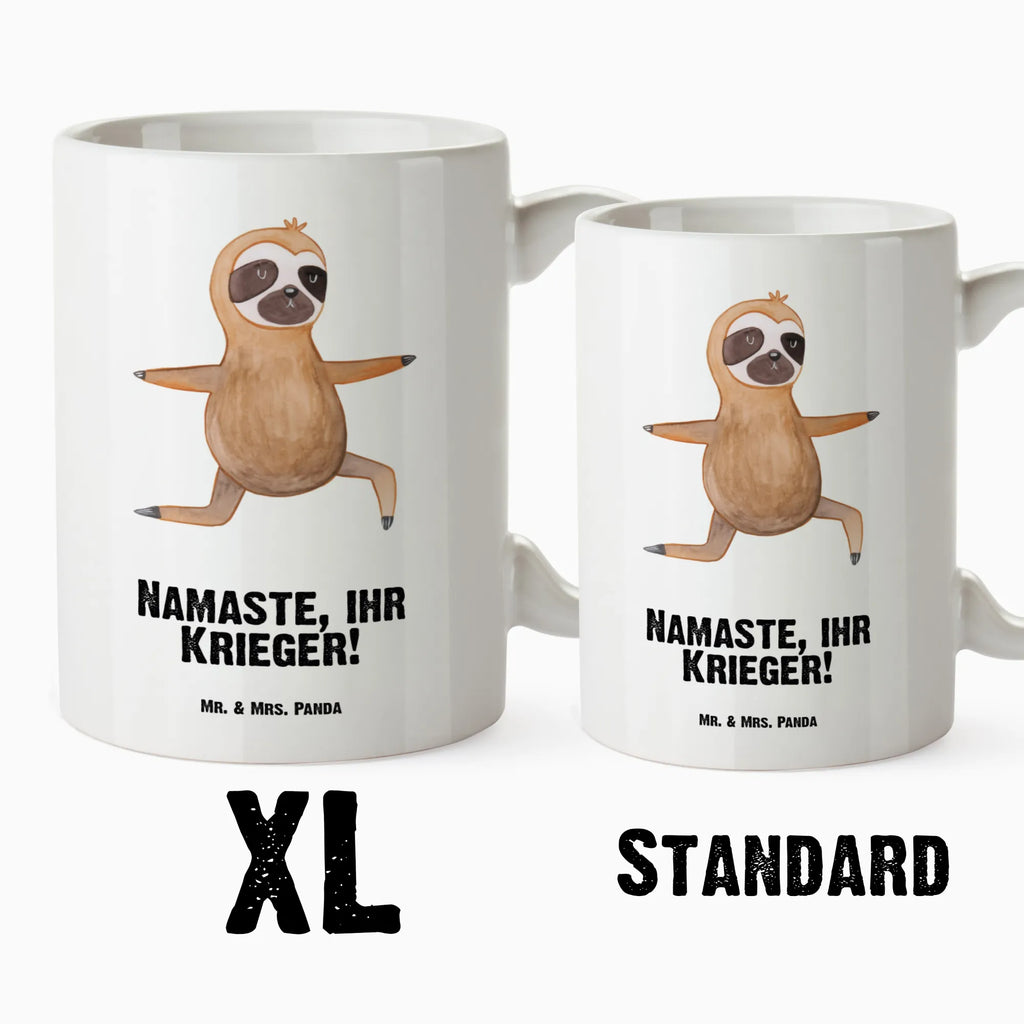 XL Tasse Faultier  Yoga XL Tasse, Große Tasse, Grosse Kaffeetasse, XL Becher, XL Teetasse, spülmaschinenfest, Jumbo Tasse, Groß, Faultier, Faultier Geschenk, Faultier Deko, Faultiere, faul, Lieblingstier, Yoga, Namaste, Krieger, Yogaübungen, Meditation, Atmung, Gelassenheit, Entspannung