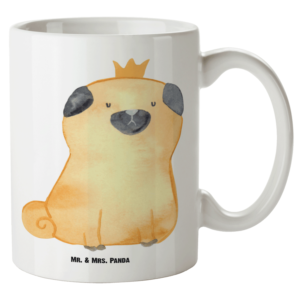 XL Tasse Mops Krone XL Tasse, Große Tasse, Grosse Kaffeetasse, XL Becher, XL Teetasse, spülmaschinenfest, Jumbo Tasse, Groß, Hund, Hundemotiv, Haustier, Hunderasse, Tierliebhaber, Hundebesitzer, Sprüche, Mops, allergisch, kinderlos, Hausregel, Hundebesitzer. Spruch, lustig