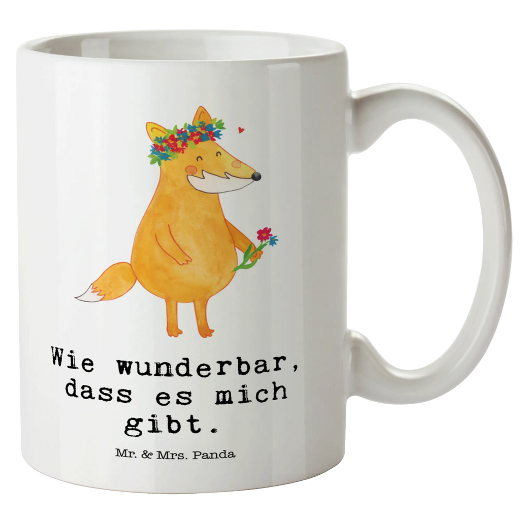 XL Tasse Fuchs Blumenliebe XL Tasse, Große Tasse, Grosse Kaffeetasse, XL Becher, XL Teetasse, spülmaschinenfest, Jumbo Tasse, Groß, Fuchs, Füchse, Fox, Liebe, Freundin, Fuchsmädchen, Blumenmädchen, Freundinnen, Liebesbeweis, Blume, Blumen, Motivation, Freude, ich, mich, Selbstliebe