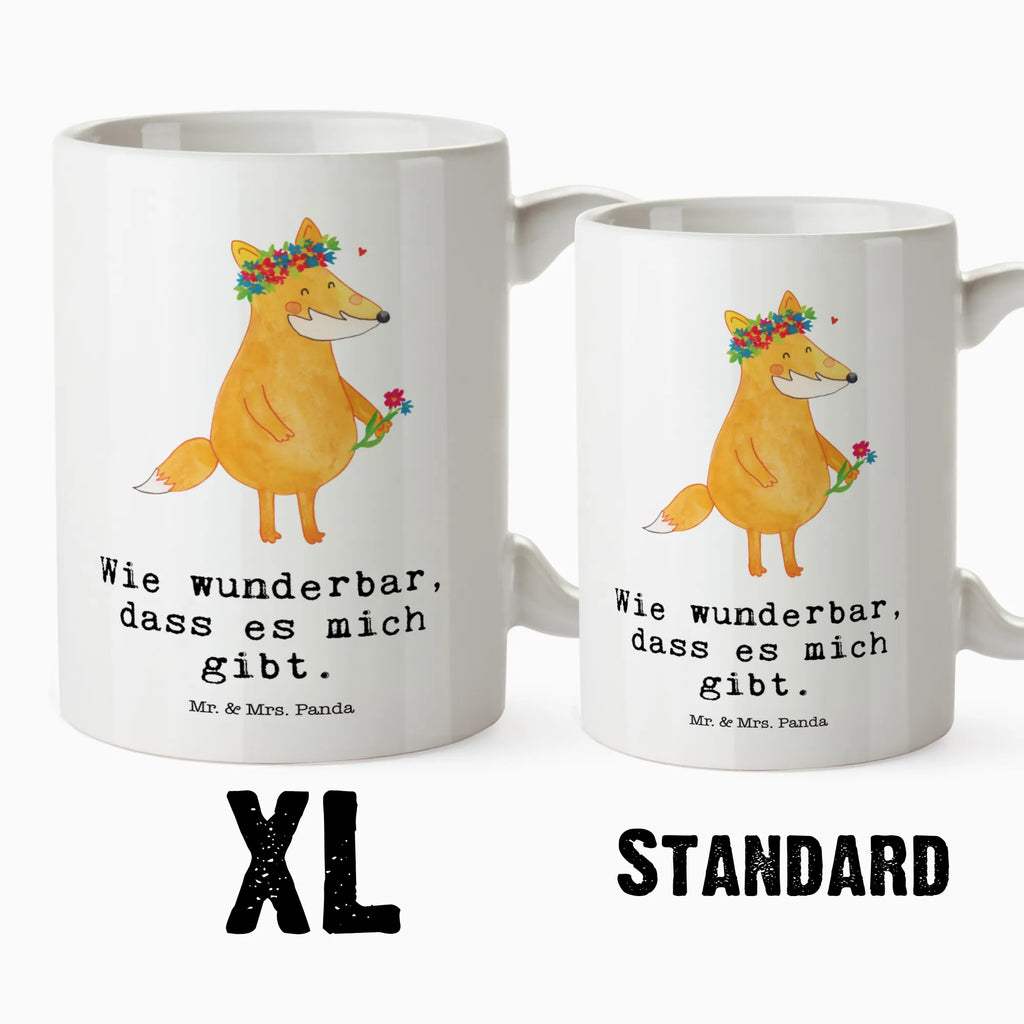 XL Tasse Fuchs Blumenliebe XL Tasse, Große Tasse, Grosse Kaffeetasse, XL Becher, XL Teetasse, spülmaschinenfest, Jumbo Tasse, Groß, Fuchs, Füchse, Fox, Liebe, Freundin, Fuchsmädchen, Blumenmädchen, Freundinnen, Liebesbeweis, Blume, Blumen, Motivation, Freude, ich, mich, Selbstliebe