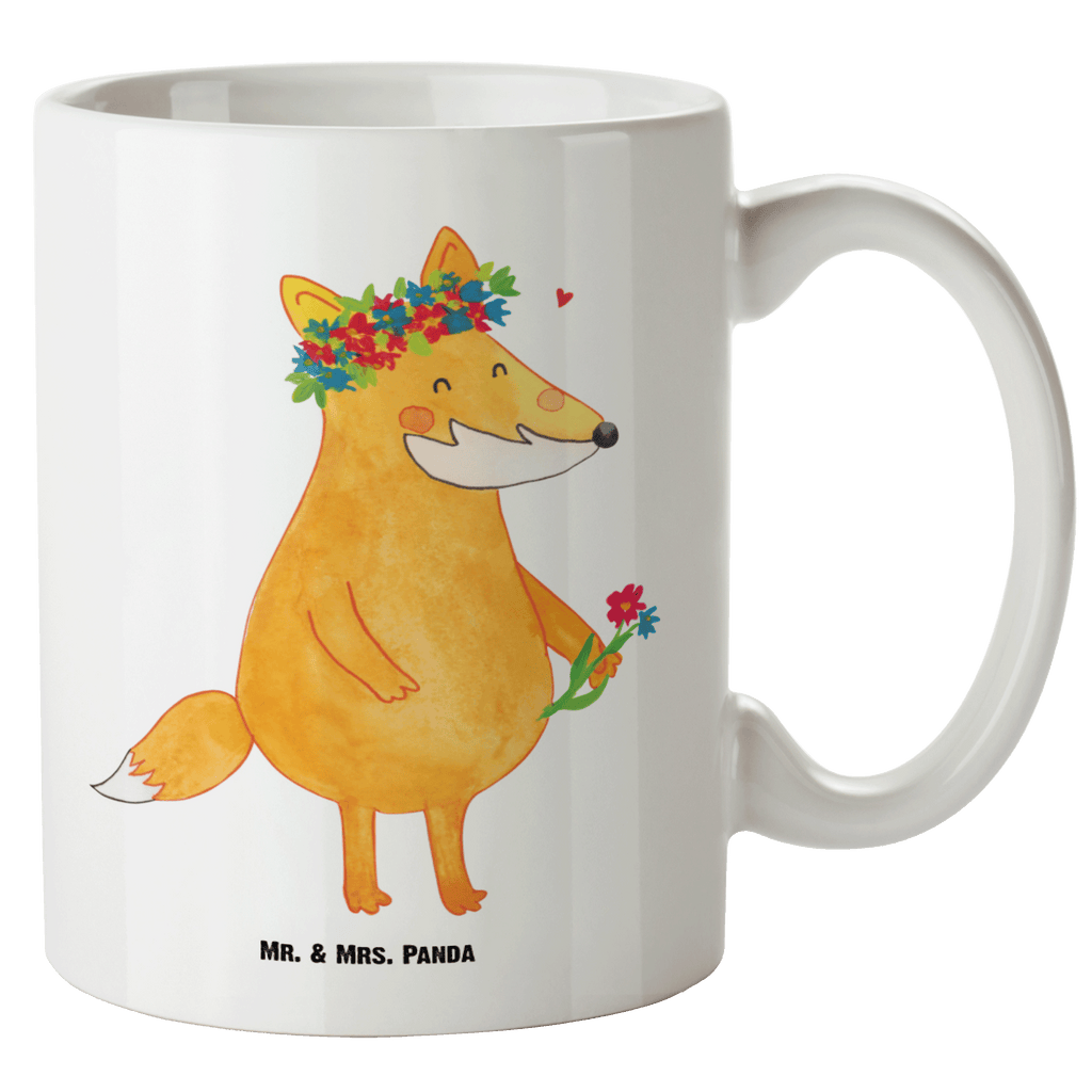 XL Tasse Fuchs Blumenliebe XL Tasse, Große Tasse, Grosse Kaffeetasse, XL Becher, XL Teetasse, spülmaschinenfest, Jumbo Tasse, Groß, Fuchs, Füchse, Fox, Liebe, Freundin, Fuchsmädchen, Blumenmädchen, Freundinnen, Liebesbeweis, Blume, Blumen, Motivation, Freude, ich, mich, Selbstliebe