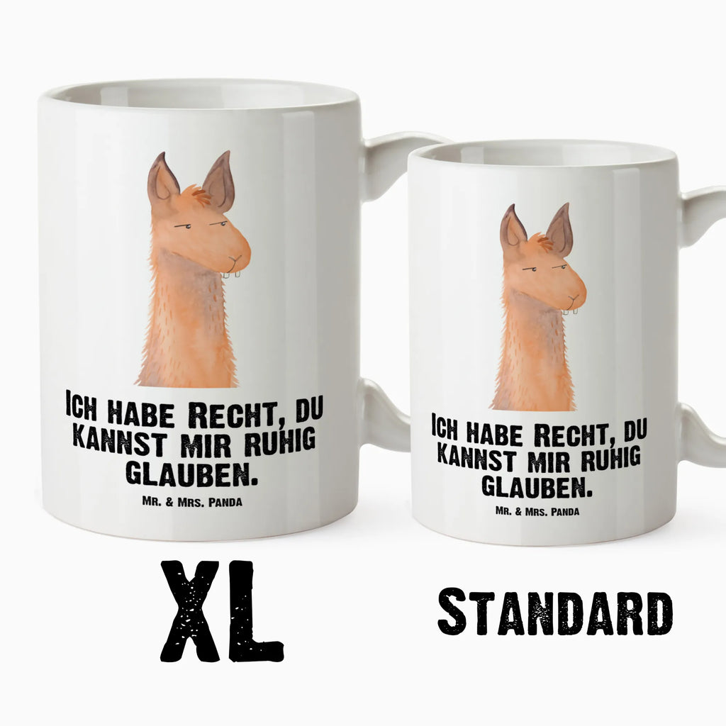 XL Tasse Lamakopf genervt XL Tasse, Große Tasse, Grosse Kaffeetasse, XL Becher, XL Teetasse, spülmaschinenfest, Jumbo Tasse, Groß, Lama, Alpaka, Lamas, Recht haben, genervt sein, Freundin, beste Freundin, Partnerin, Büro, Büroalltag, Chef, Chefin, Azubi