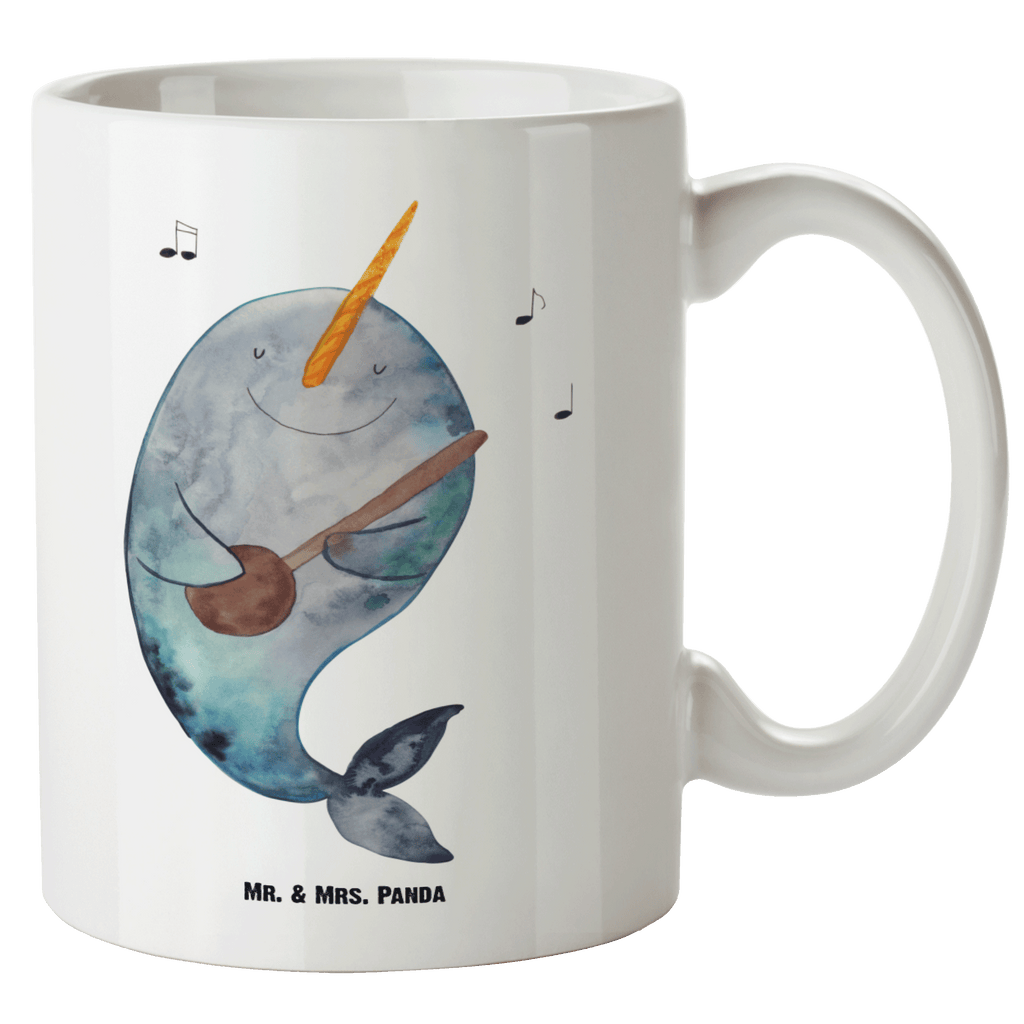 XL Tasse Narwal Gitarre XL Tasse, Große Tasse, Grosse Kaffeetasse, XL Becher, XL Teetasse, spülmaschinenfest, Jumbo Tasse, Groß, Meerestiere, Meer, Urlaub, Narwal, Wal, Tanzen, Probleme, Problemlösung, Frust, Gespräche, Gitarre