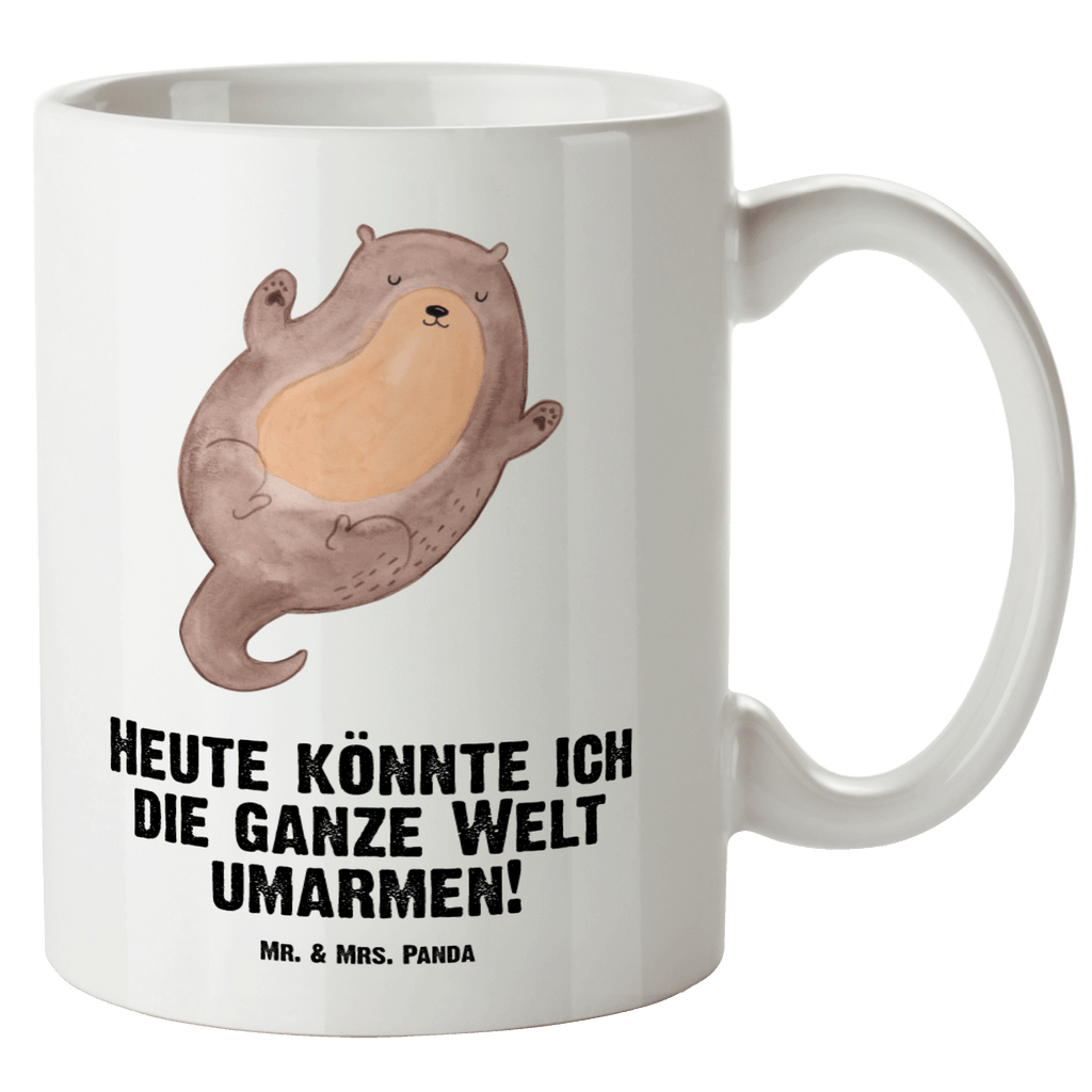 XL Tasse Otter Umarmen XL Tasse, Große Tasse, Grosse Kaffeetasse, XL Becher, XL Teetasse, spülmaschinenfest, Jumbo Tasse, Groß, Otter, Fischotter, Seeotter, Otter Seeotter See Otter