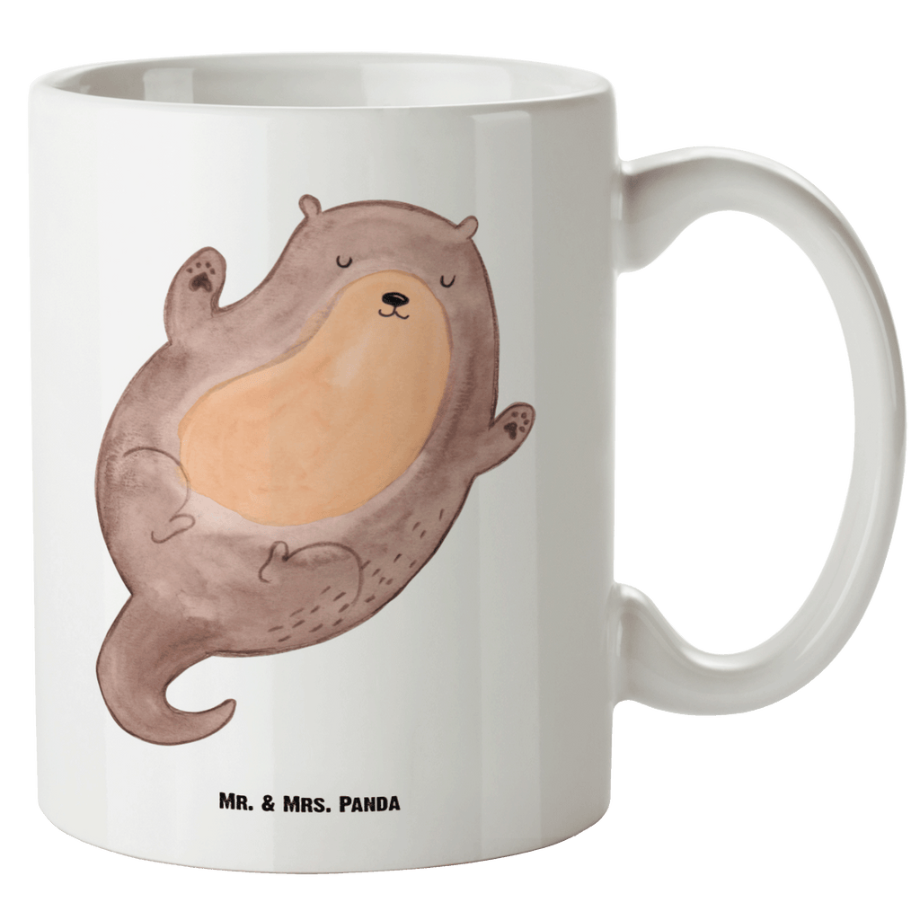 XL Tasse Otter Umarmen XL Tasse, Große Tasse, Grosse Kaffeetasse, XL Becher, XL Teetasse, spülmaschinenfest, Jumbo Tasse, Groß, Otter, Fischotter, Seeotter, Otter Seeotter See Otter